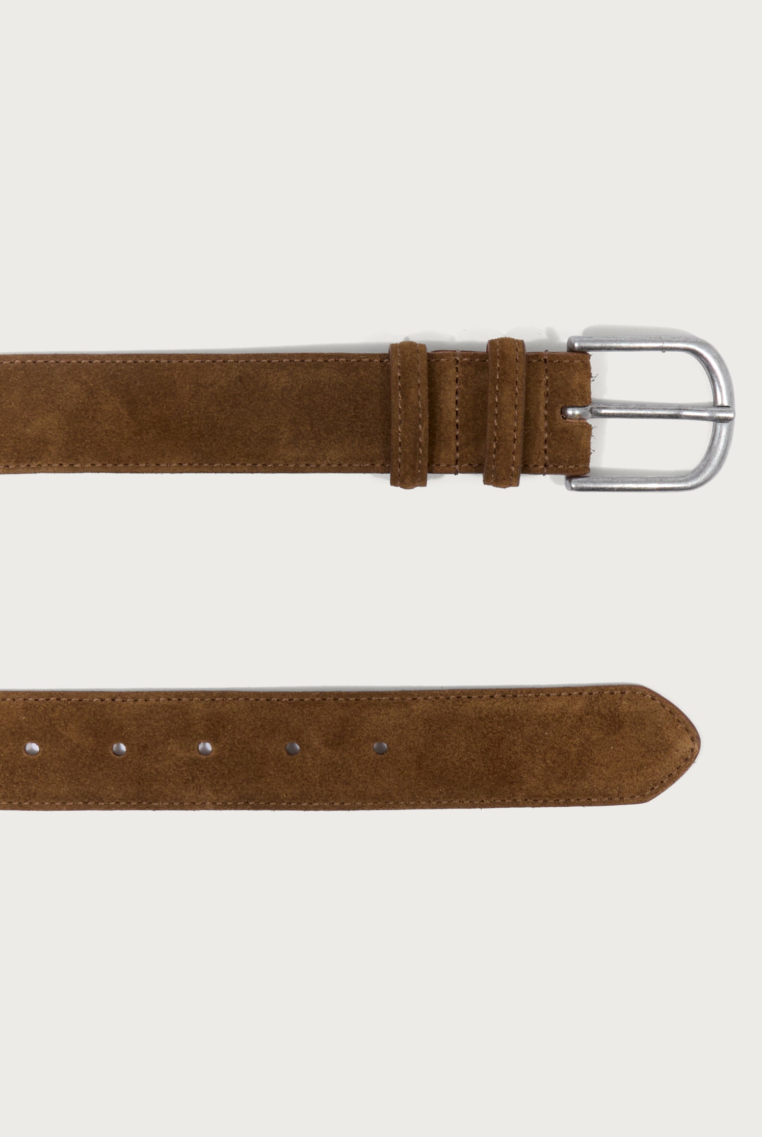 Ceinture En Cuir OPUS Avec Rivets - Cognac - Taille 80 Cm - Occasion