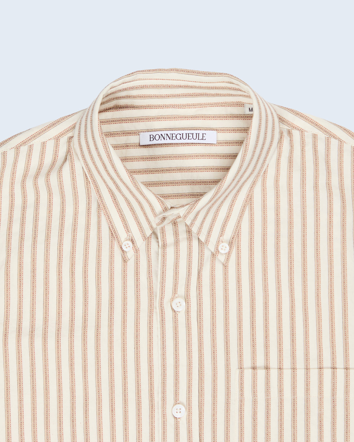 Chemise Calvi beige à rayures