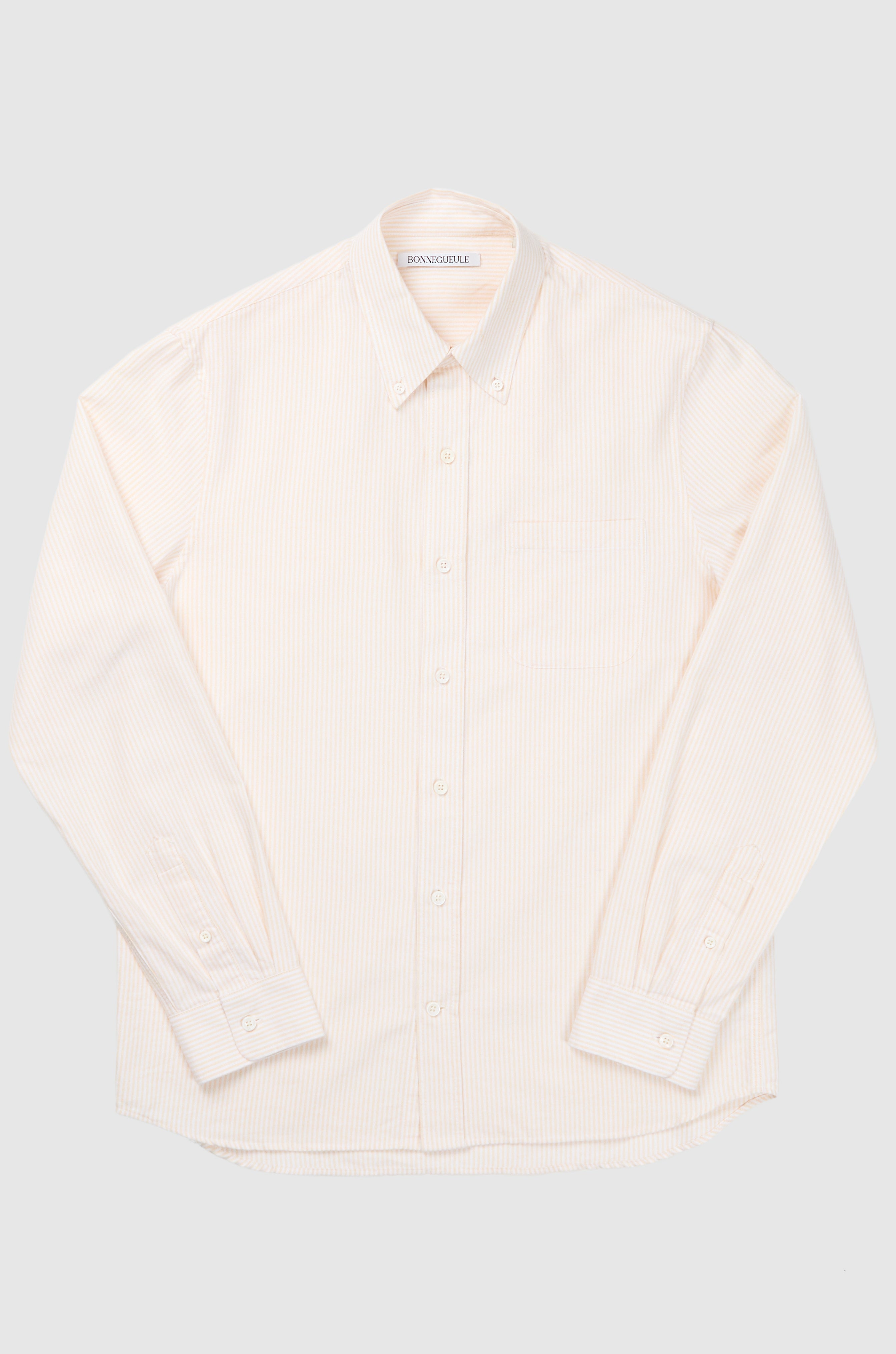 Calvi shirt in white and yellow