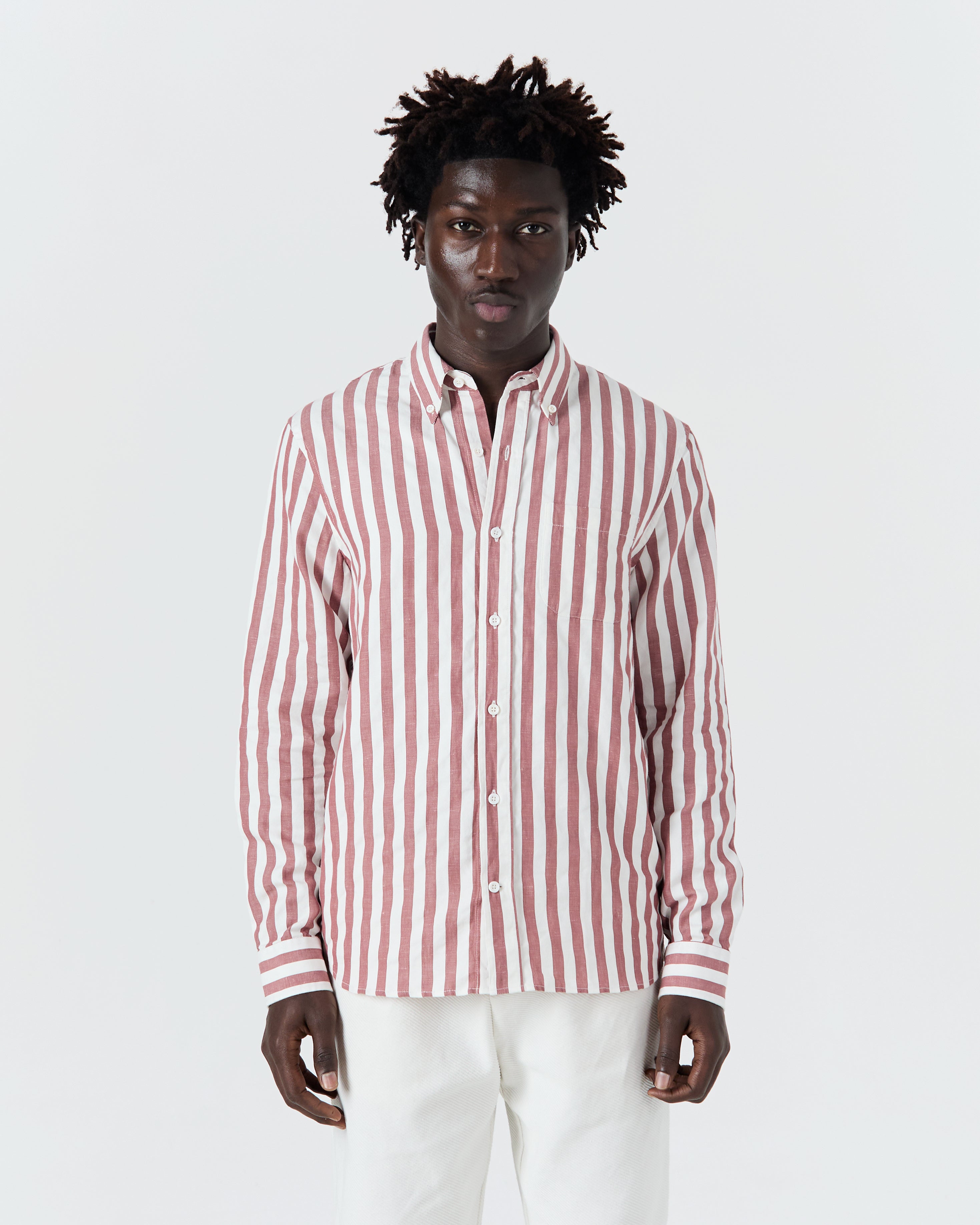 Chemise Calvi rouge et blanc
