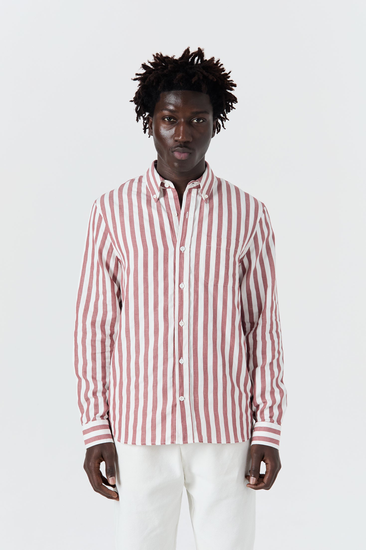 Chemise Calvi rouge et blanc