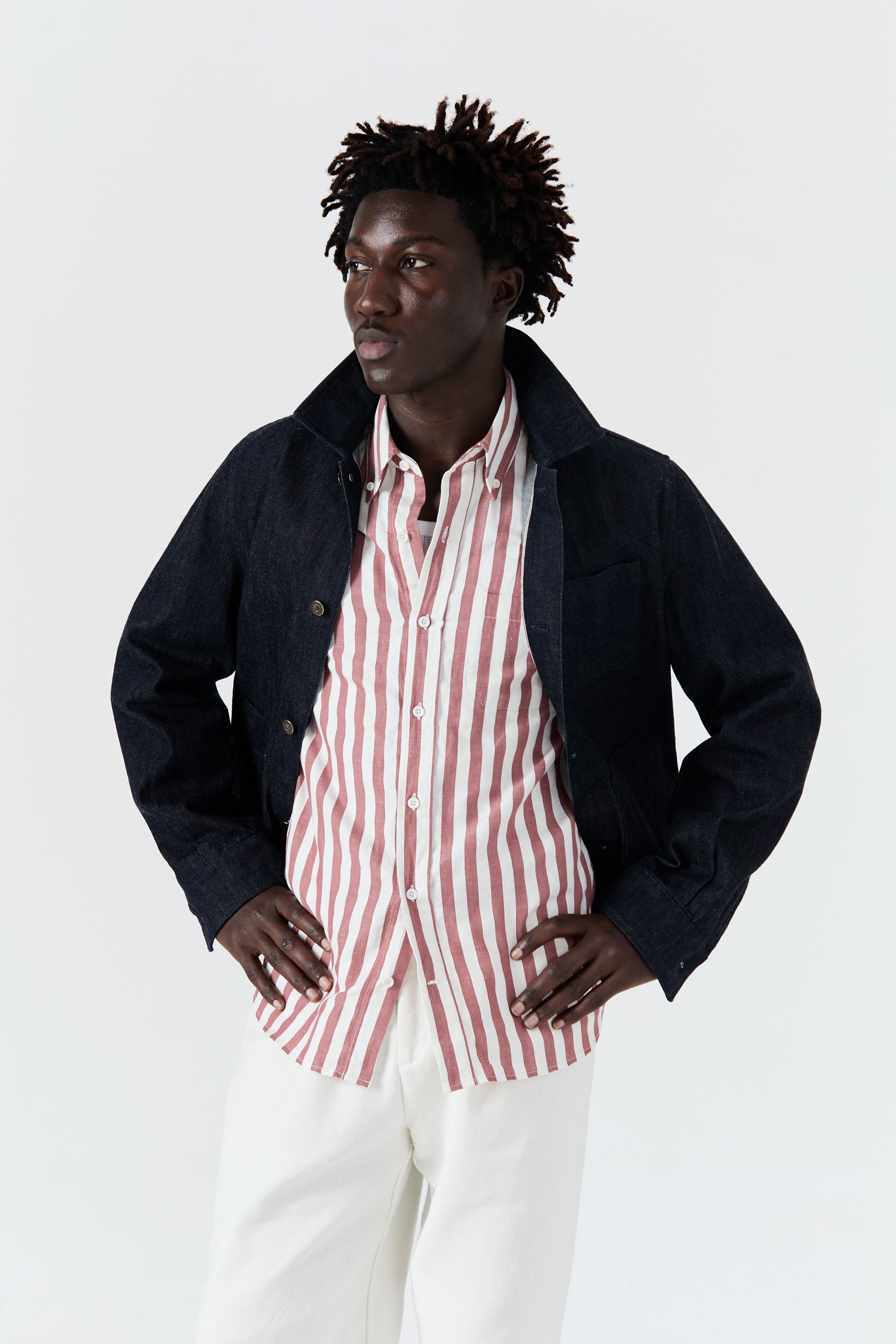 Chemise Calvi rouge et blanc