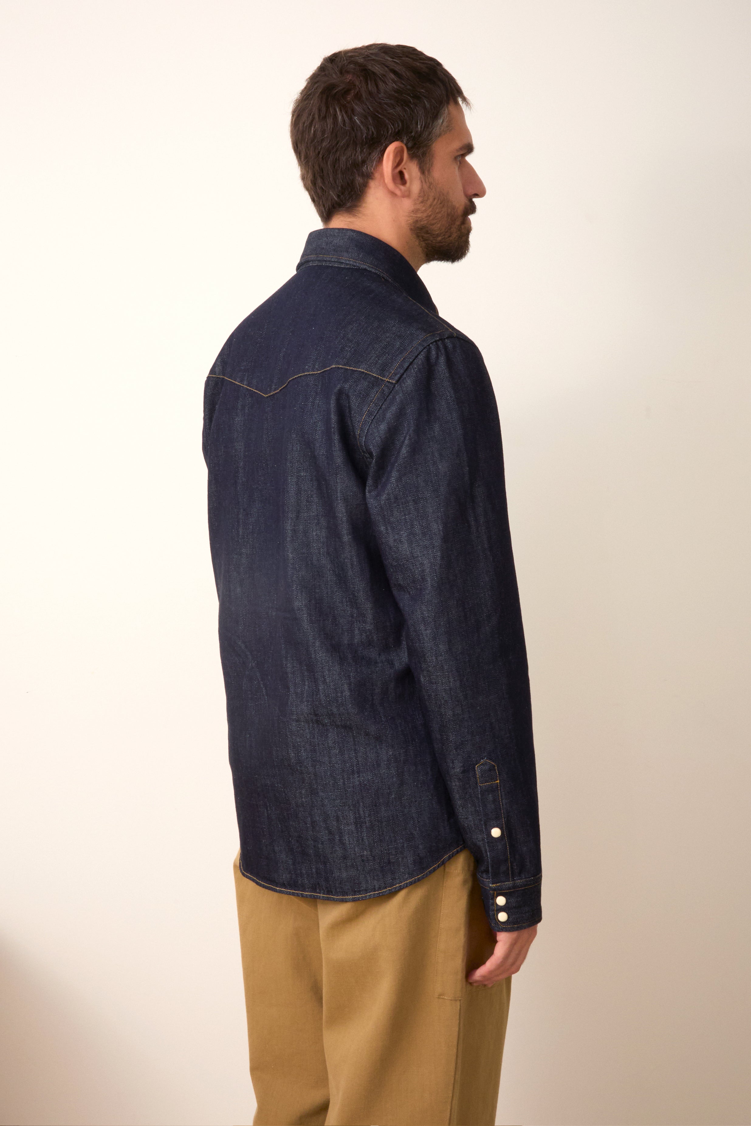 Camargue shirt in raw denim