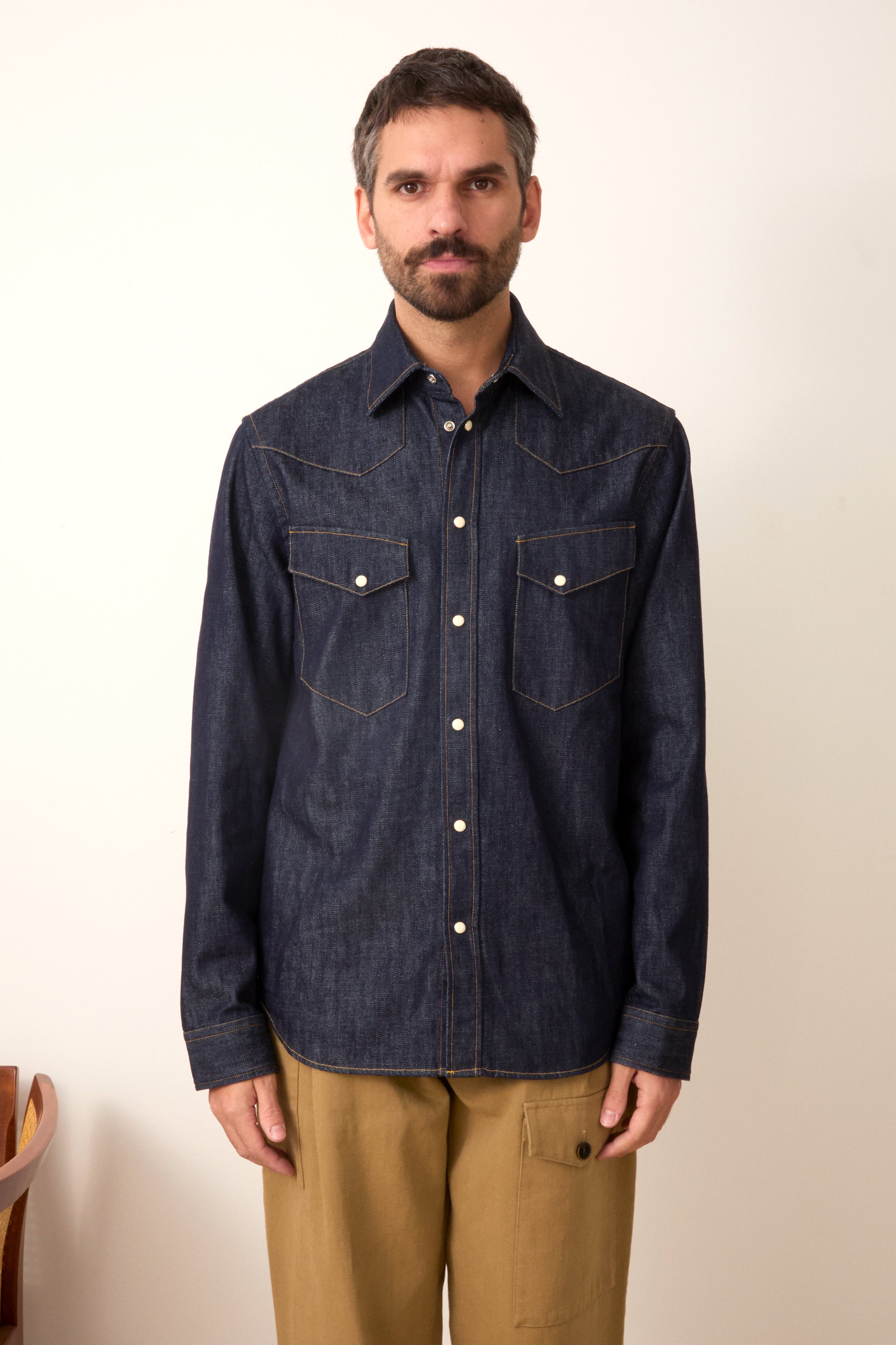 Camargue shirt in raw denim