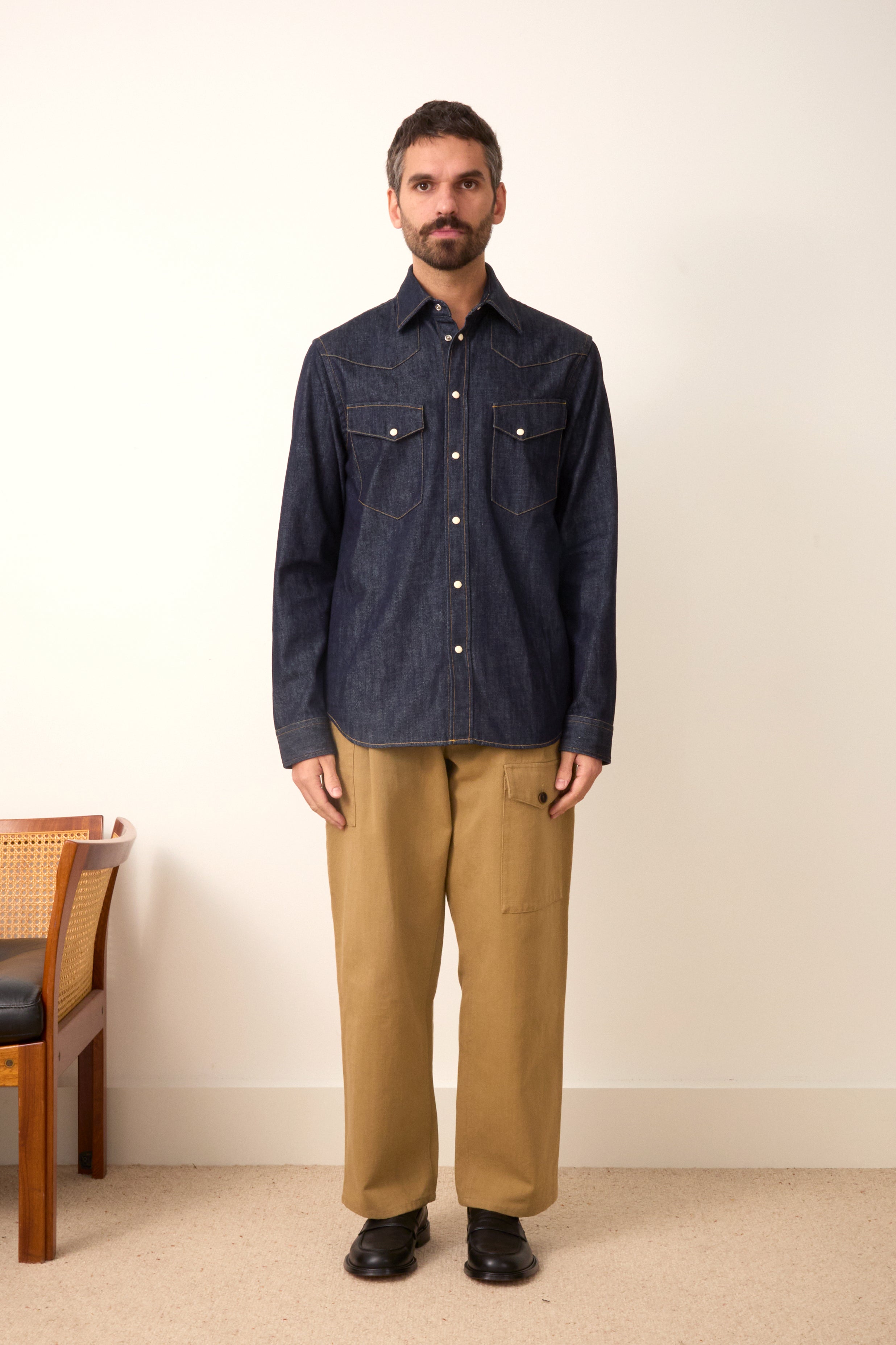 Camargue shirt in raw denim