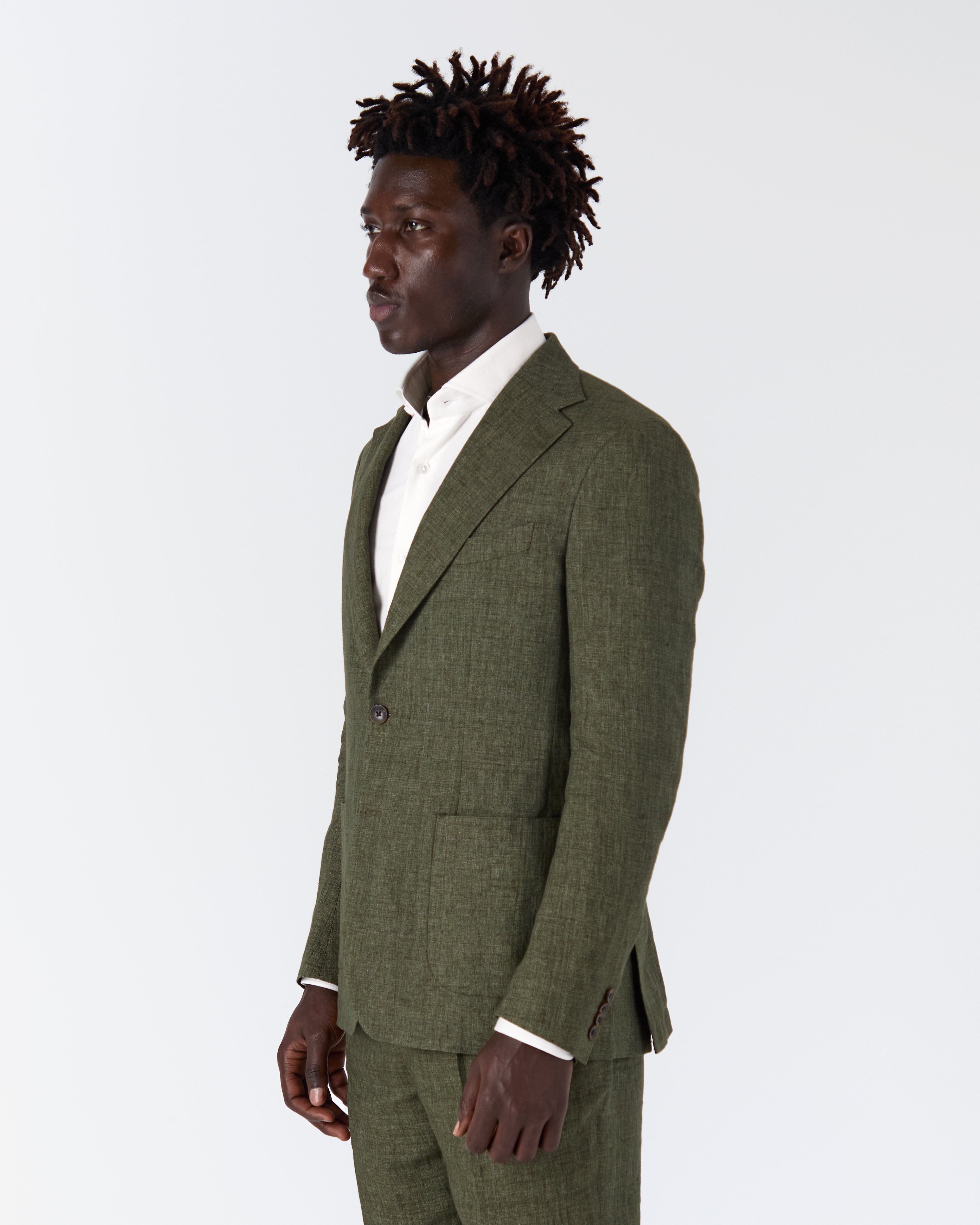 Veste Bellagio lin vert