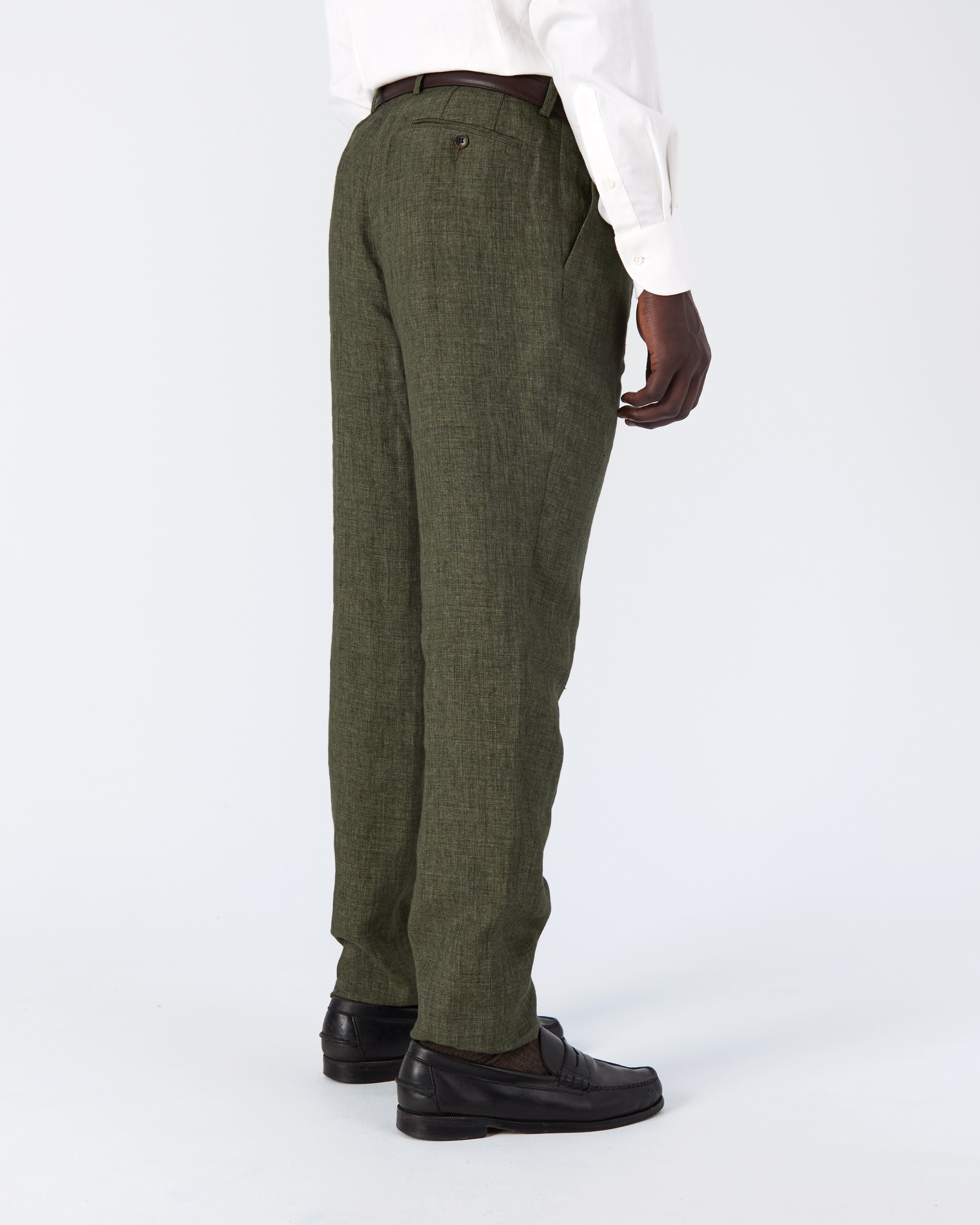Pantalon Bellagio lin vert