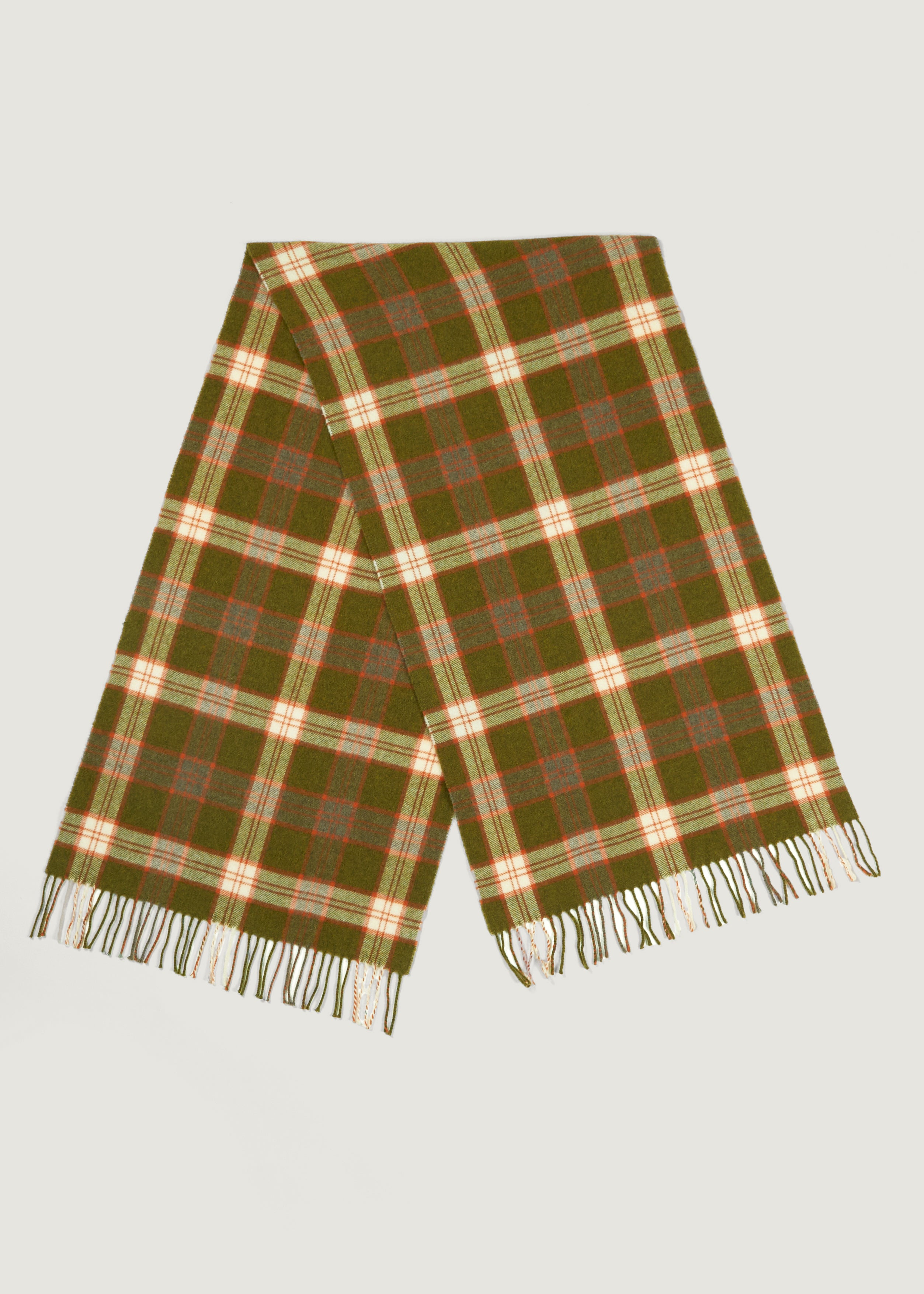 Murray scarf in green tartan check