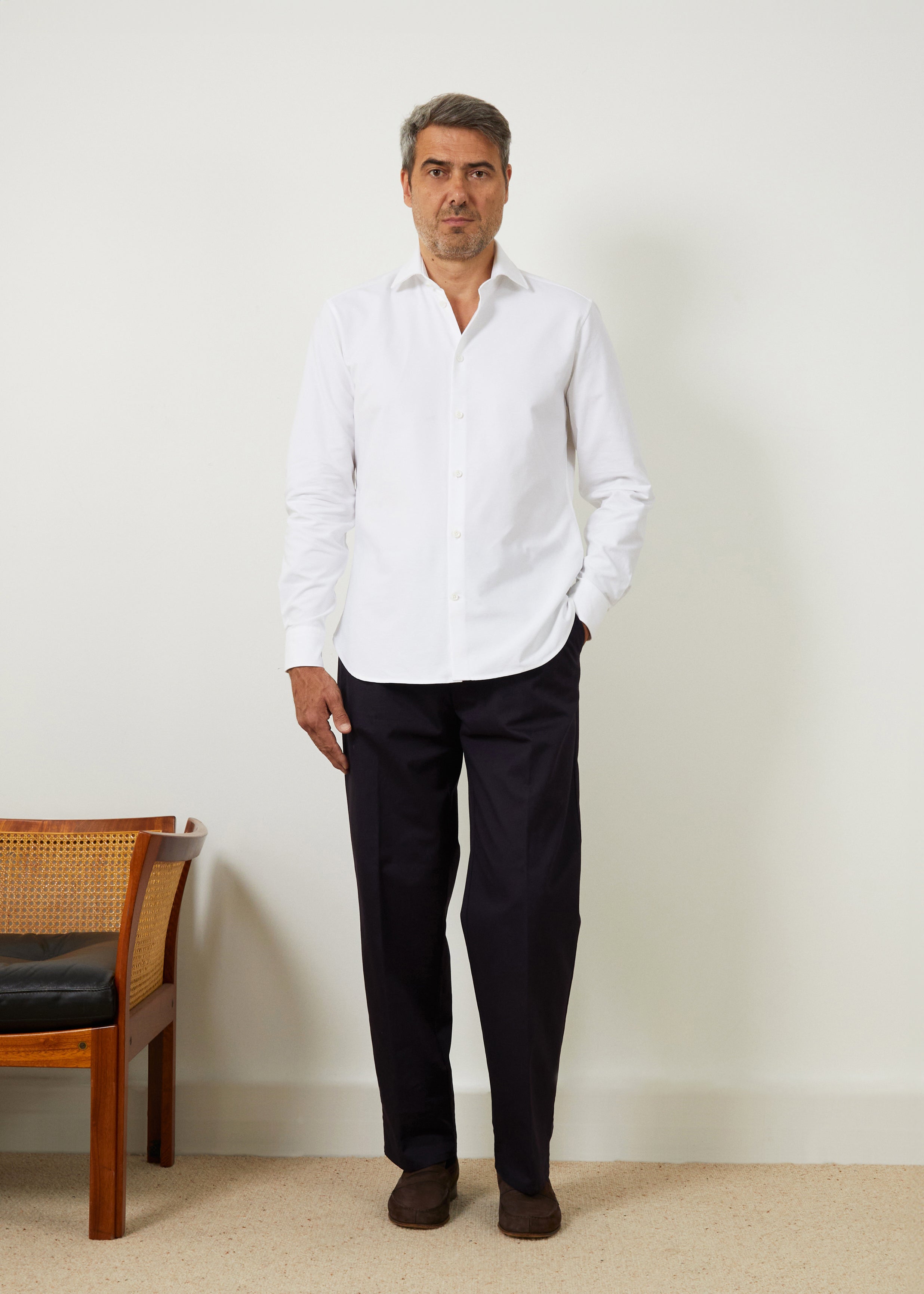 Volpaia White Oxford Shirt