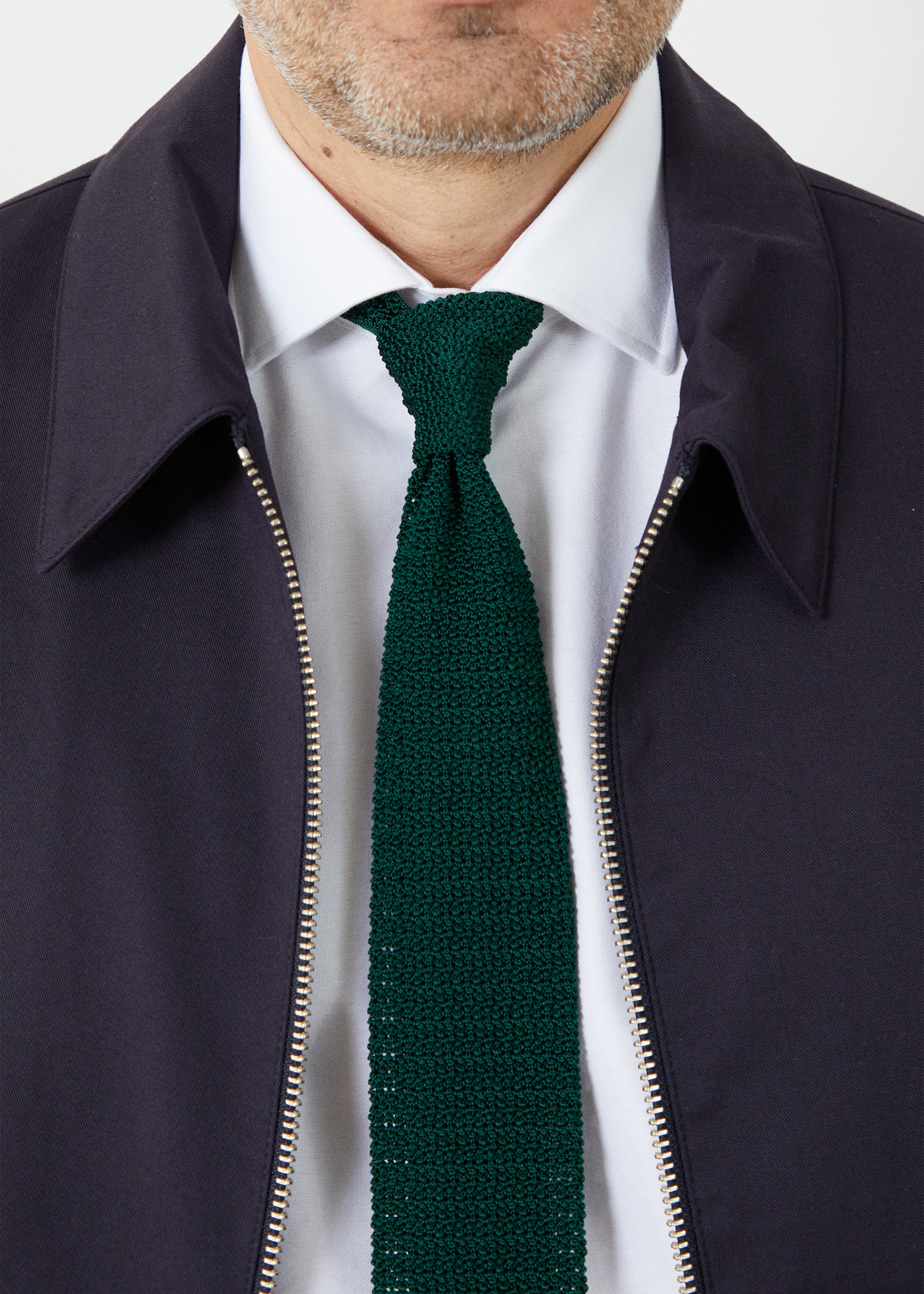 Crispy tie in fir green 