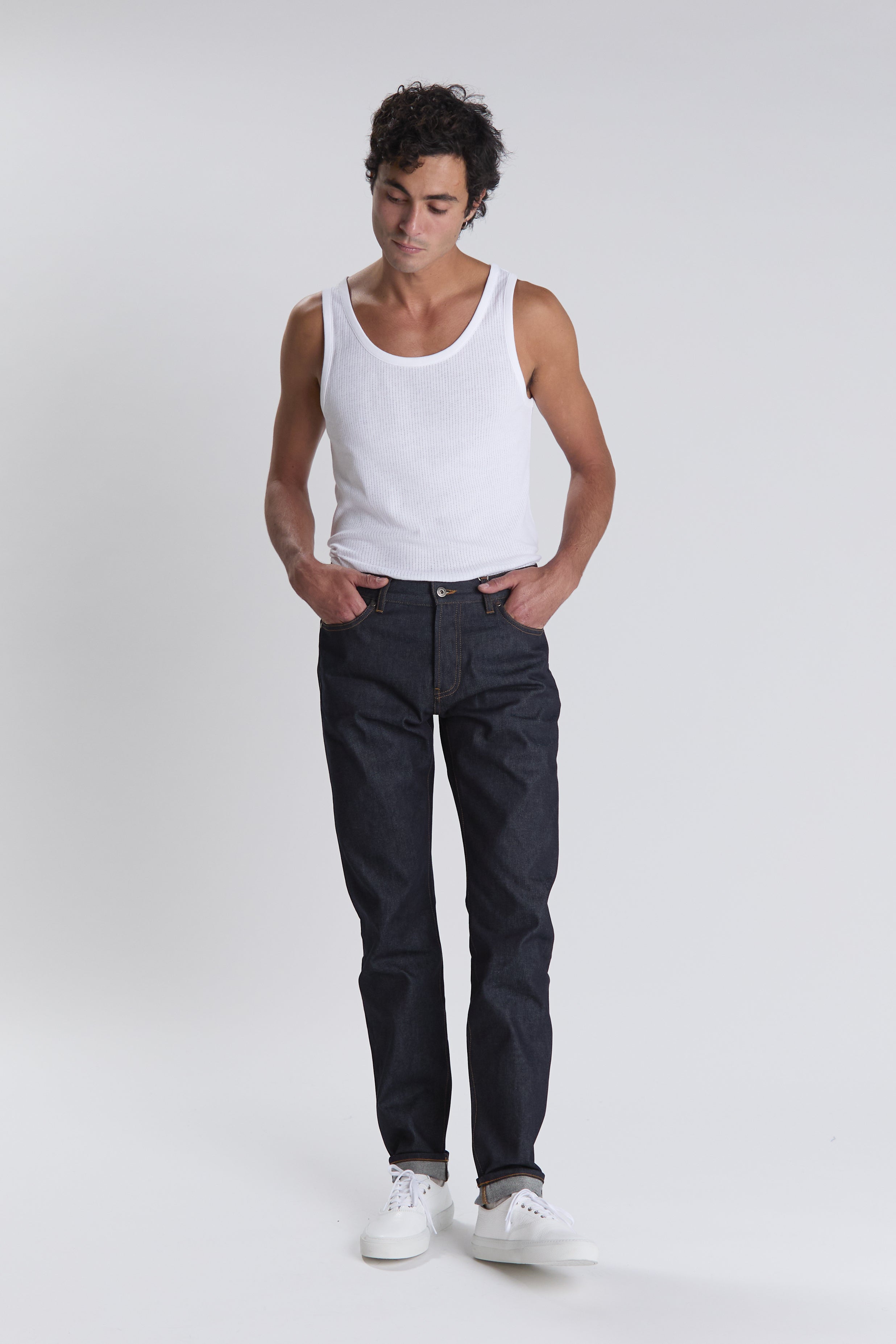 Alberto raw jeans in indigo