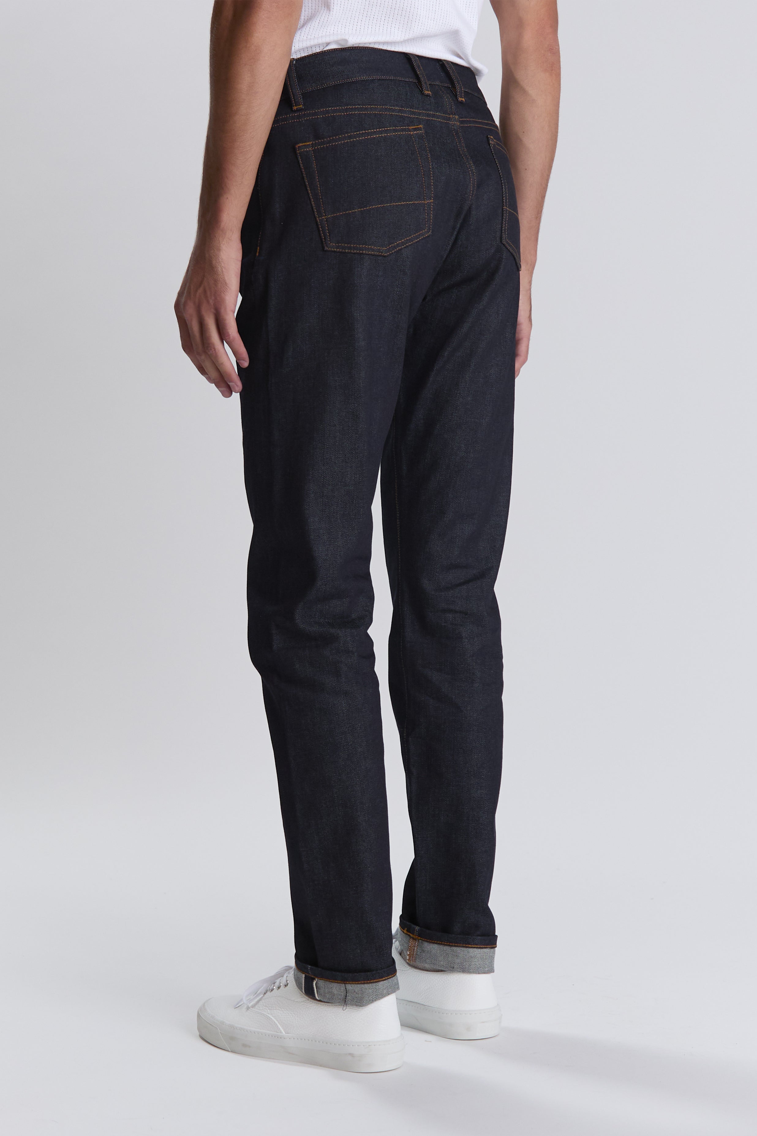 Alberto raw jeans in indigo