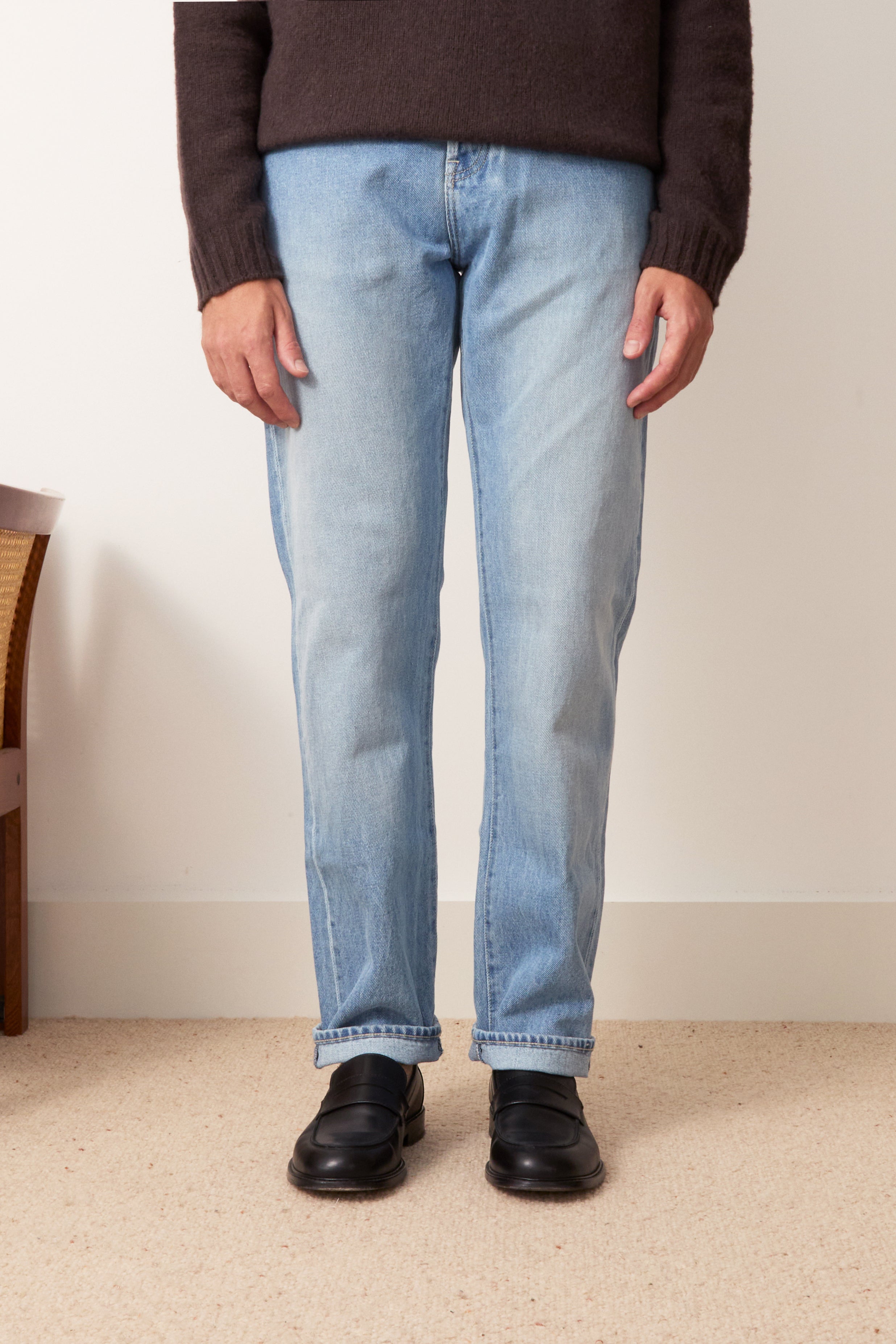 Renji Bleach Wash Selvedge Jeans