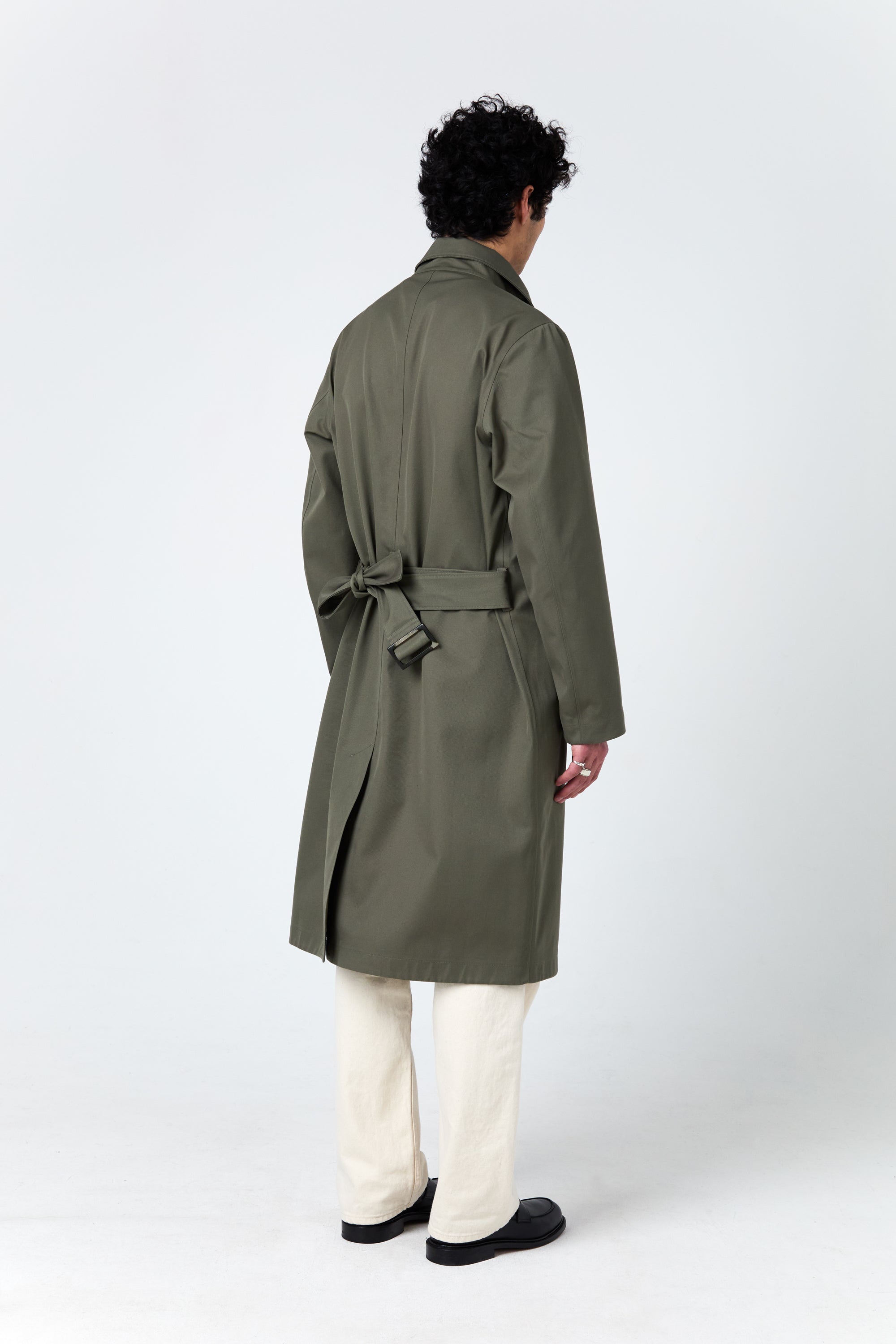 Beaubourg mac coat in sage green