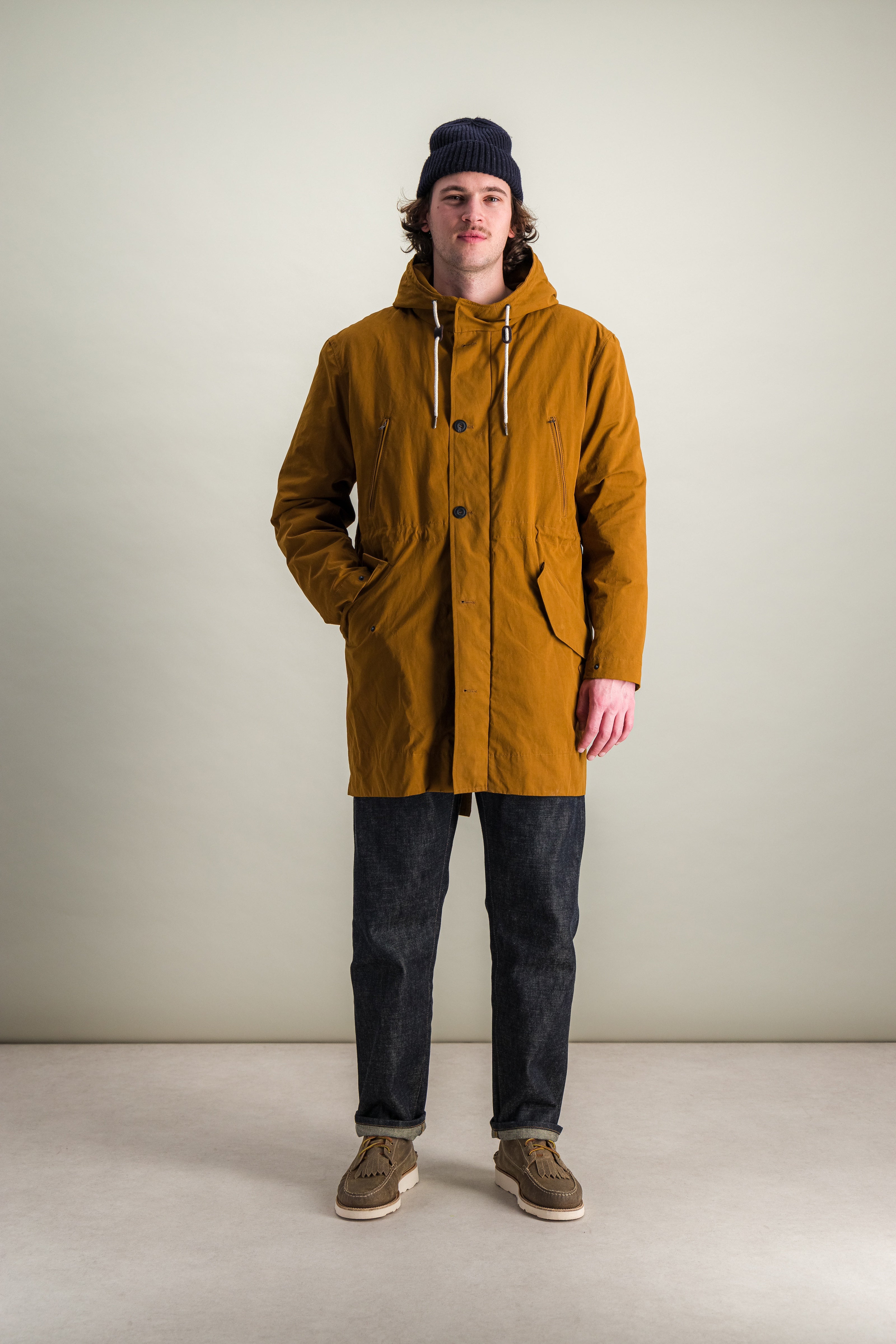 Nusco parka in cognac