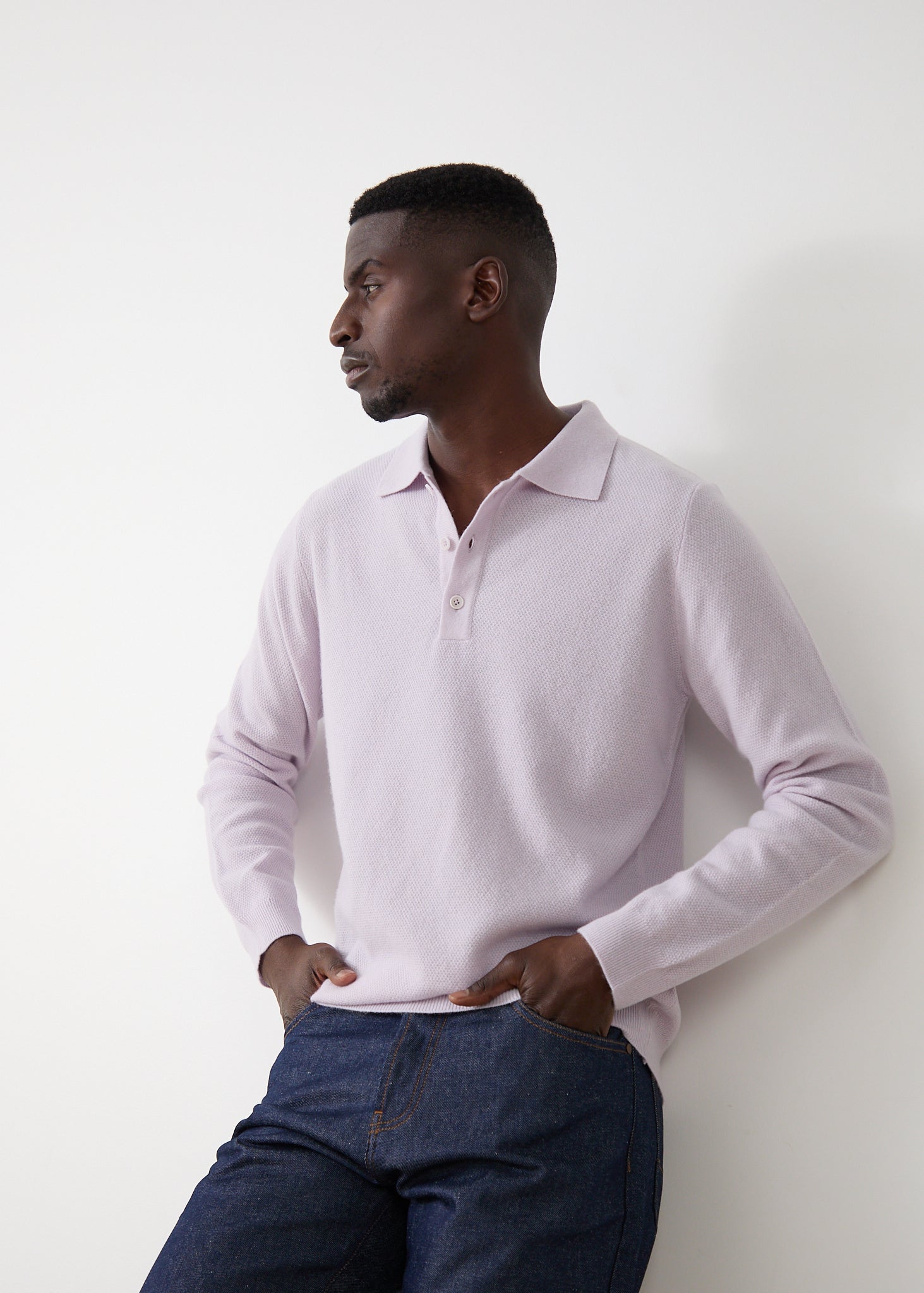 Lilac Purple Padova Knit Polo