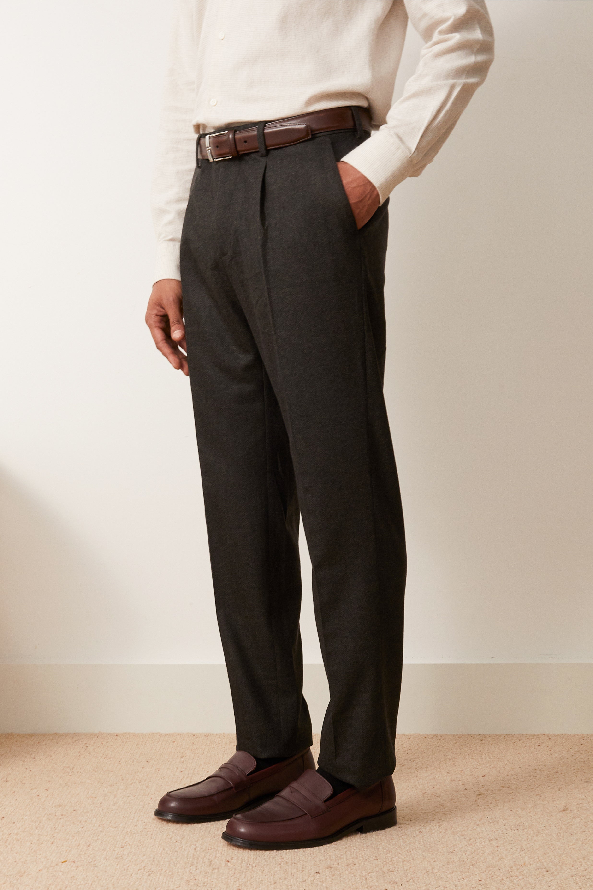 Bellagio trousers in dark green