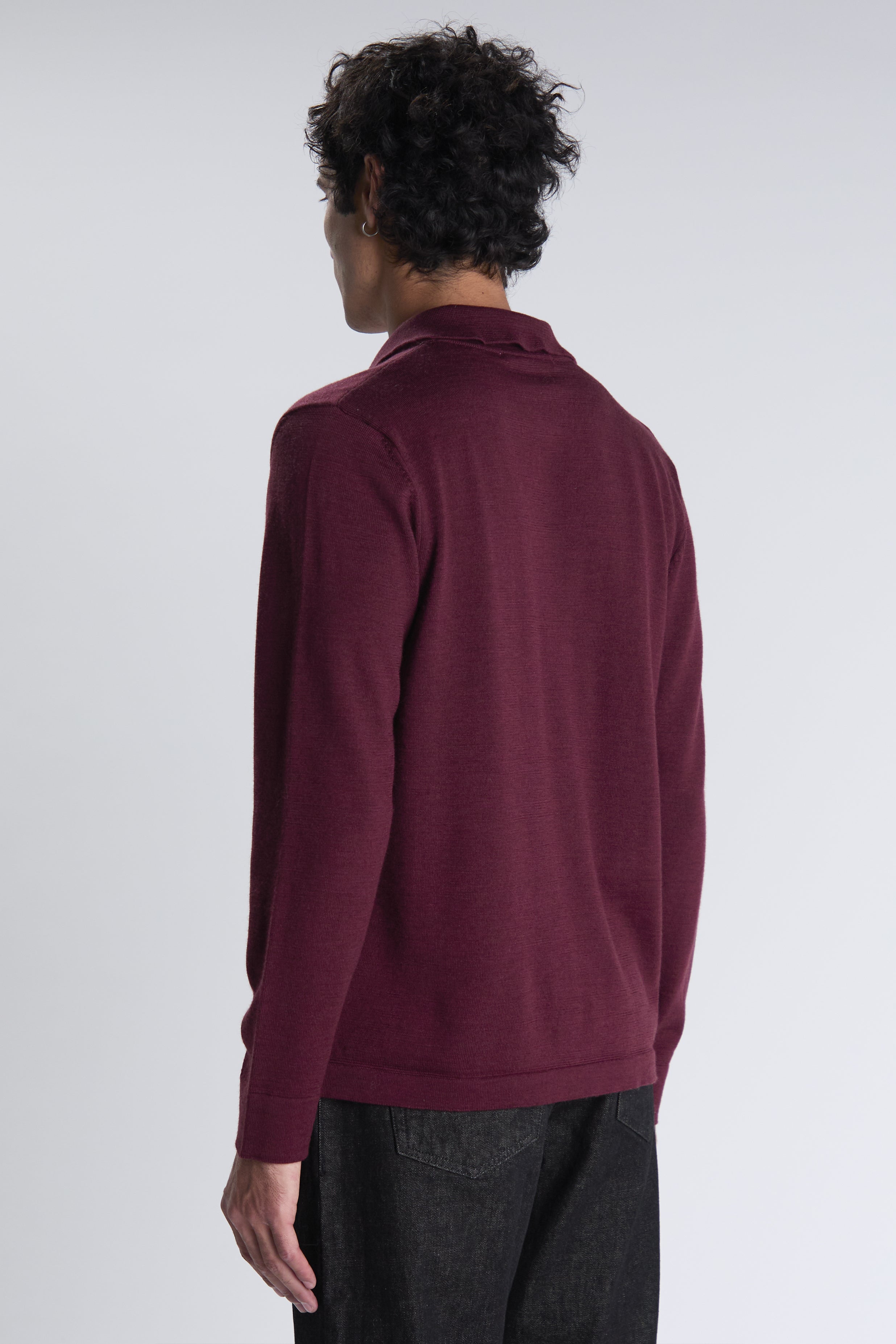 Bomera cardigan in burgundy