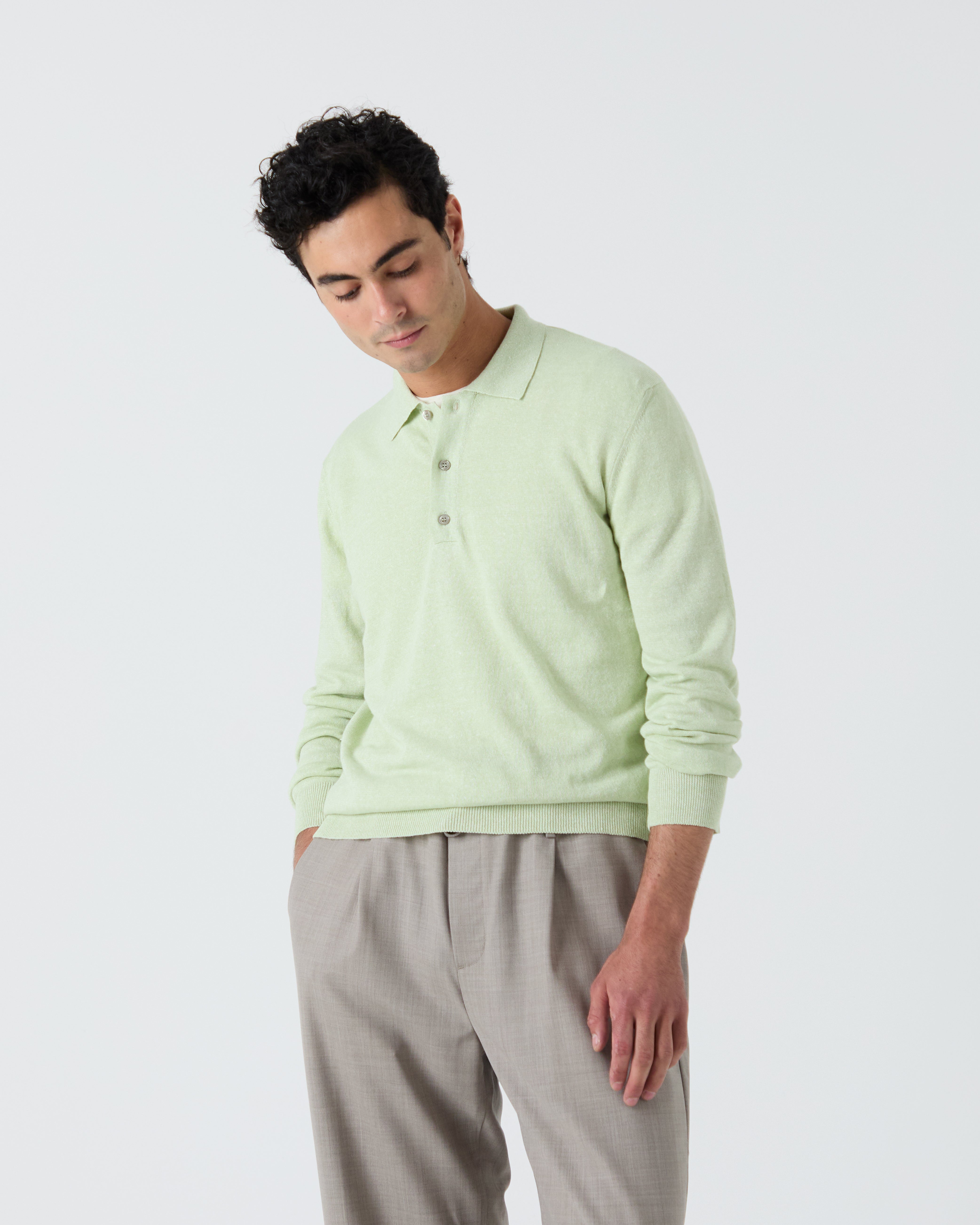 Padova sweater in pastel green