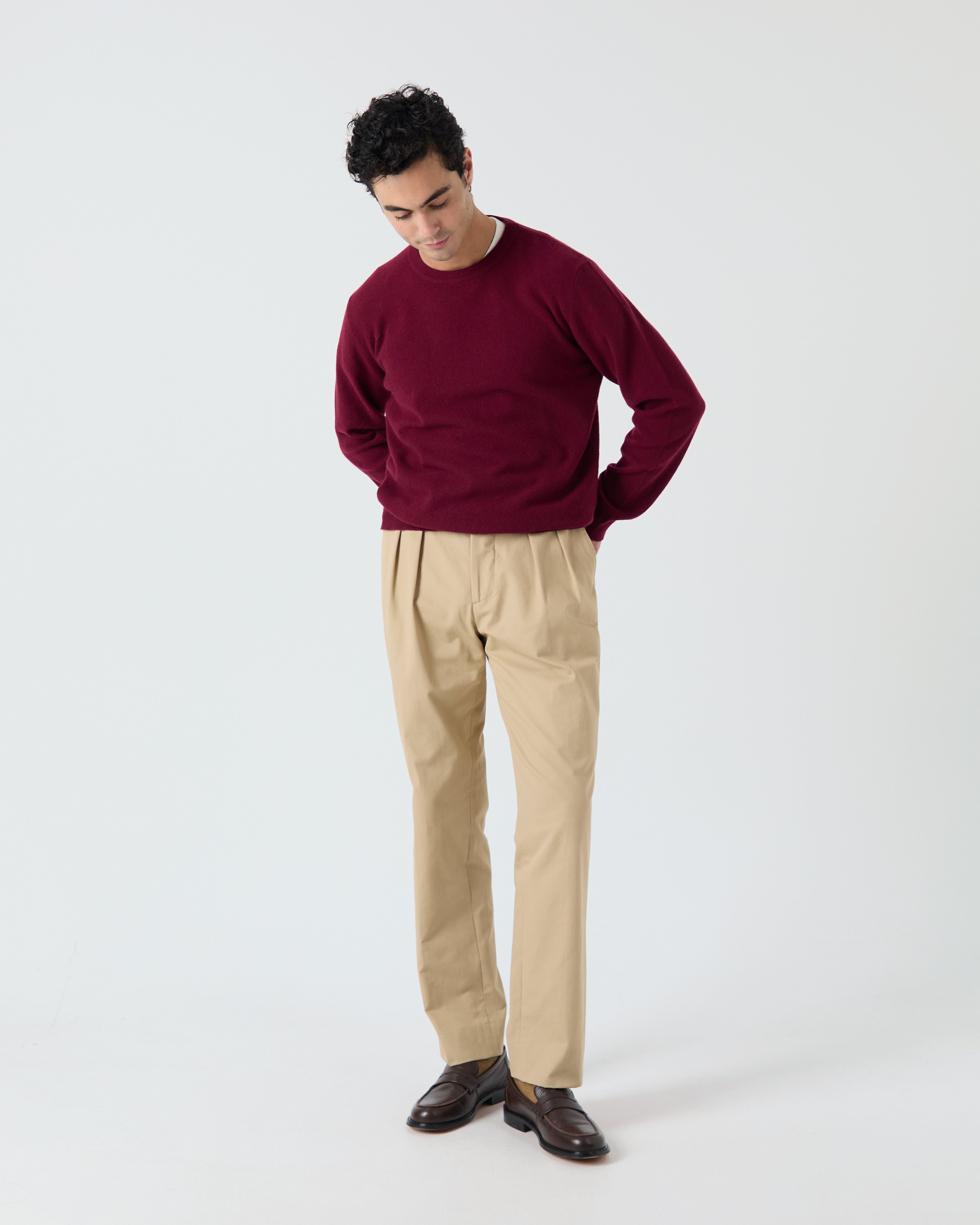 Veneto sweater in burgundy