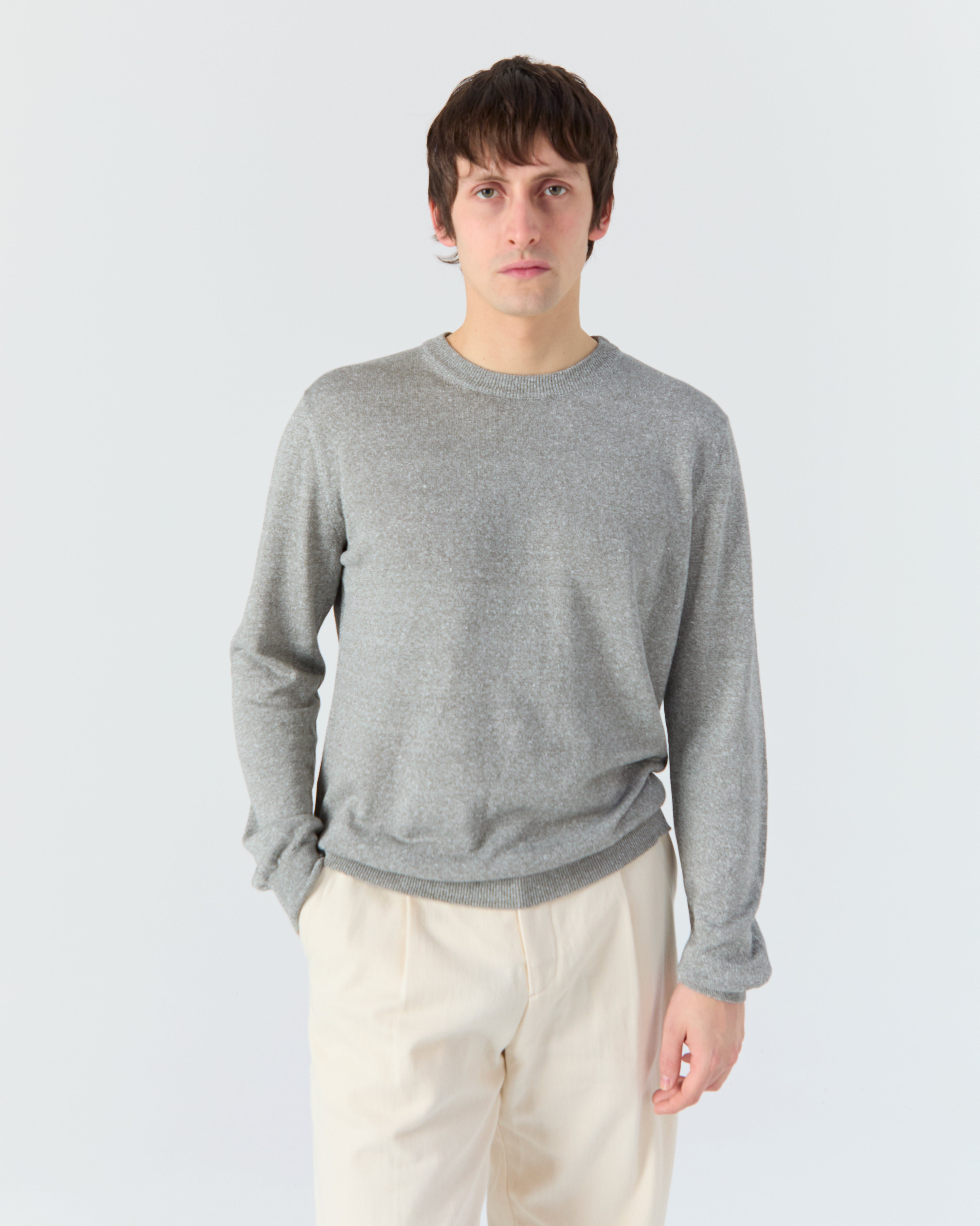 Veneto sweater in heather grey
