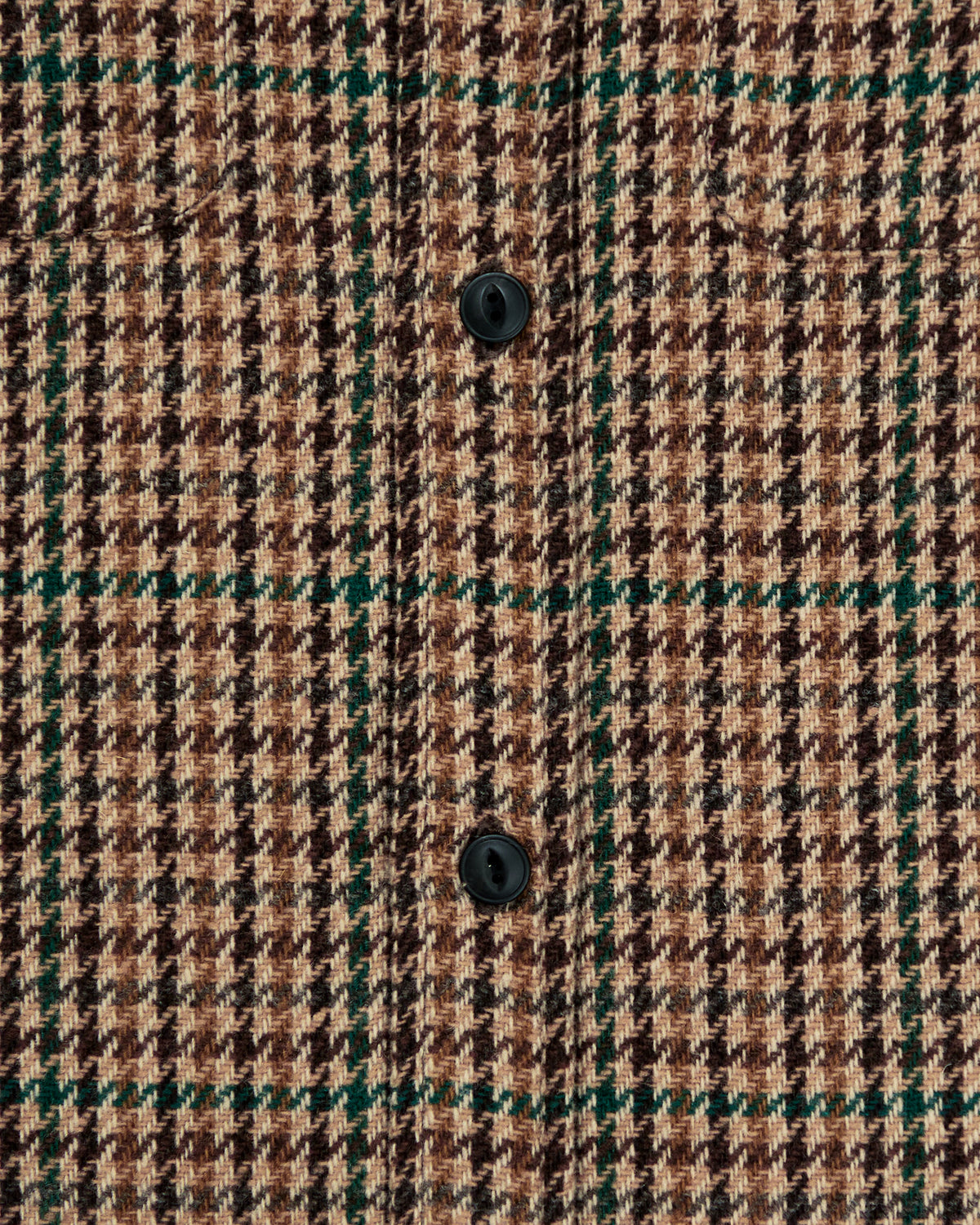 Milo overshirt in brown houndstooth