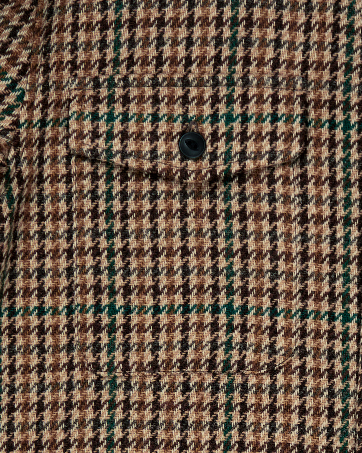 Milo overshirt in brown houndstooth