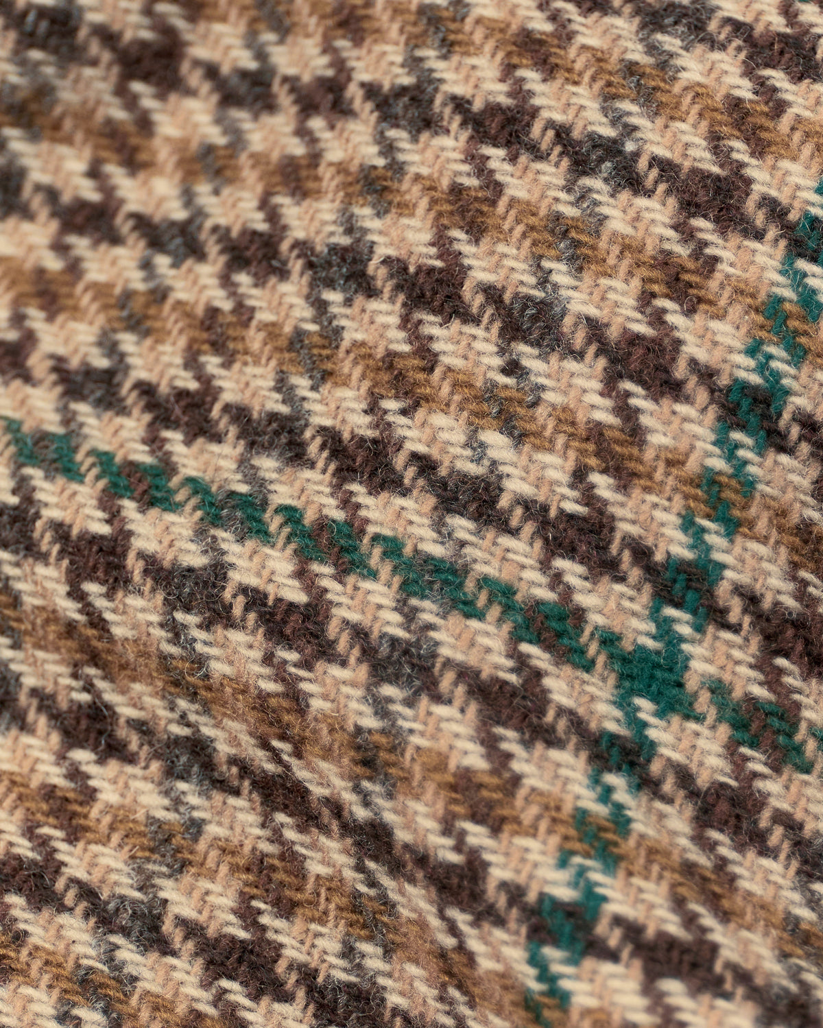 Milo overshirt in brown houndstooth