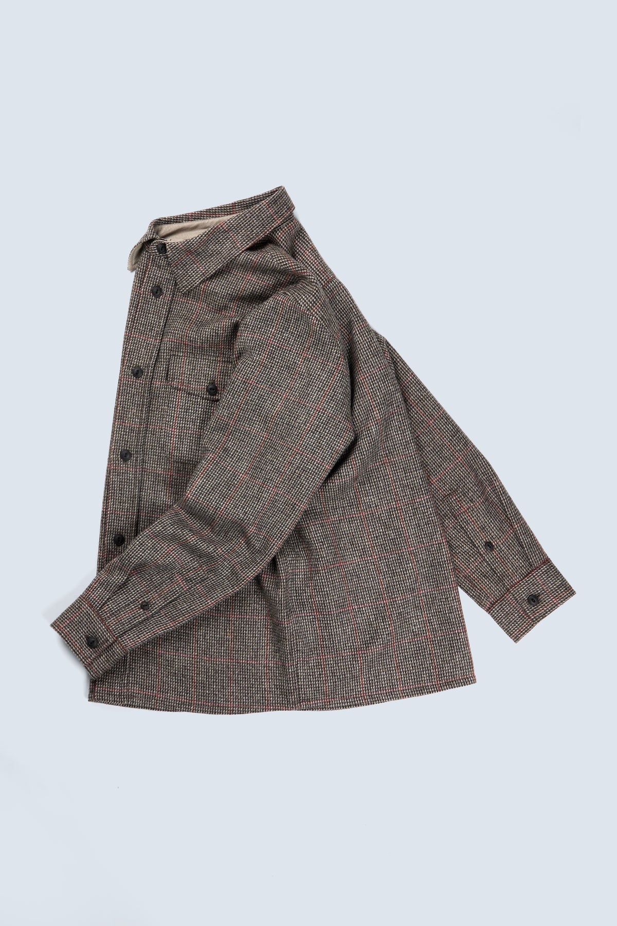Milo overshirt in grey pattern