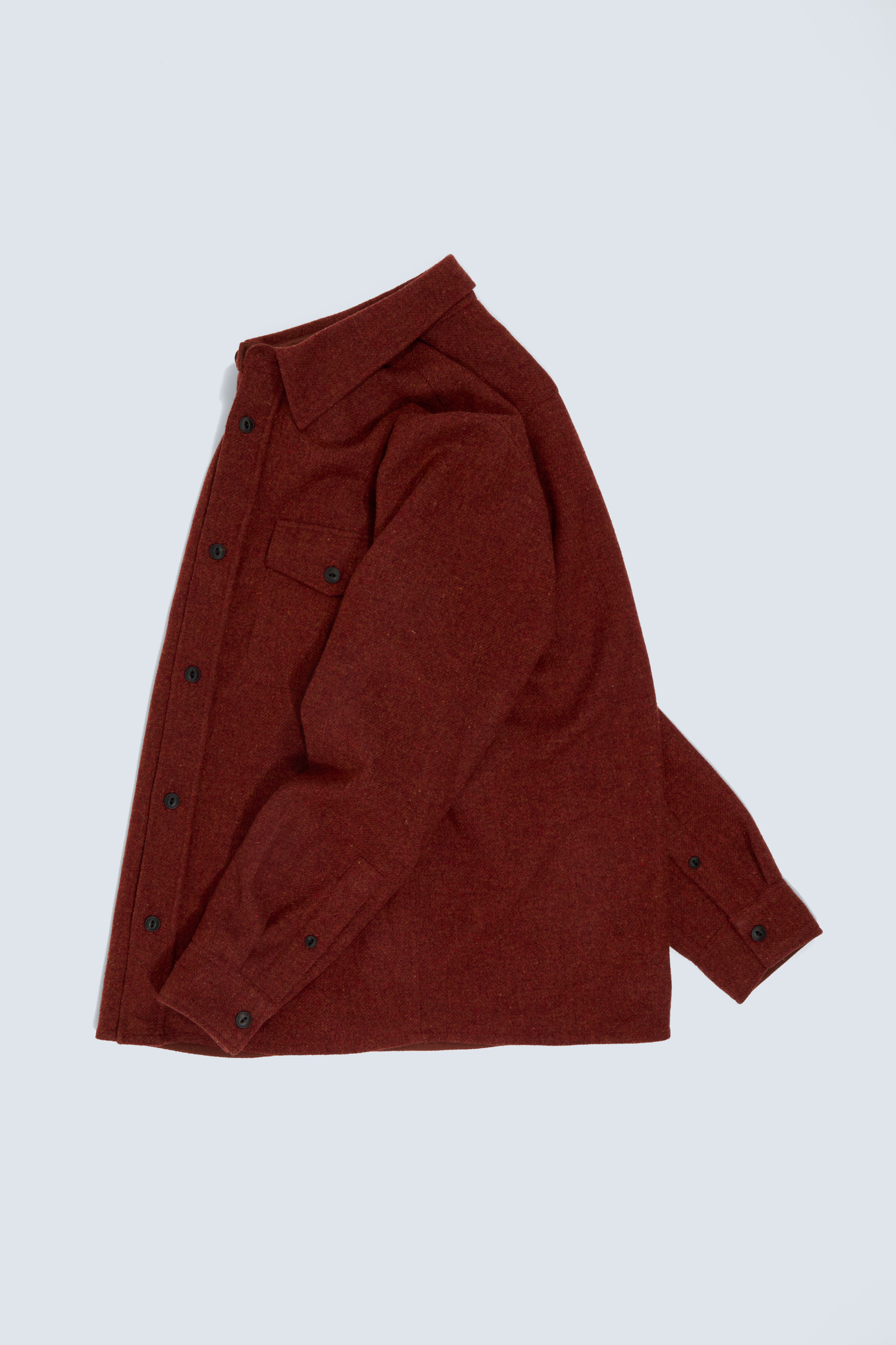 Milo overshirt in pepper red