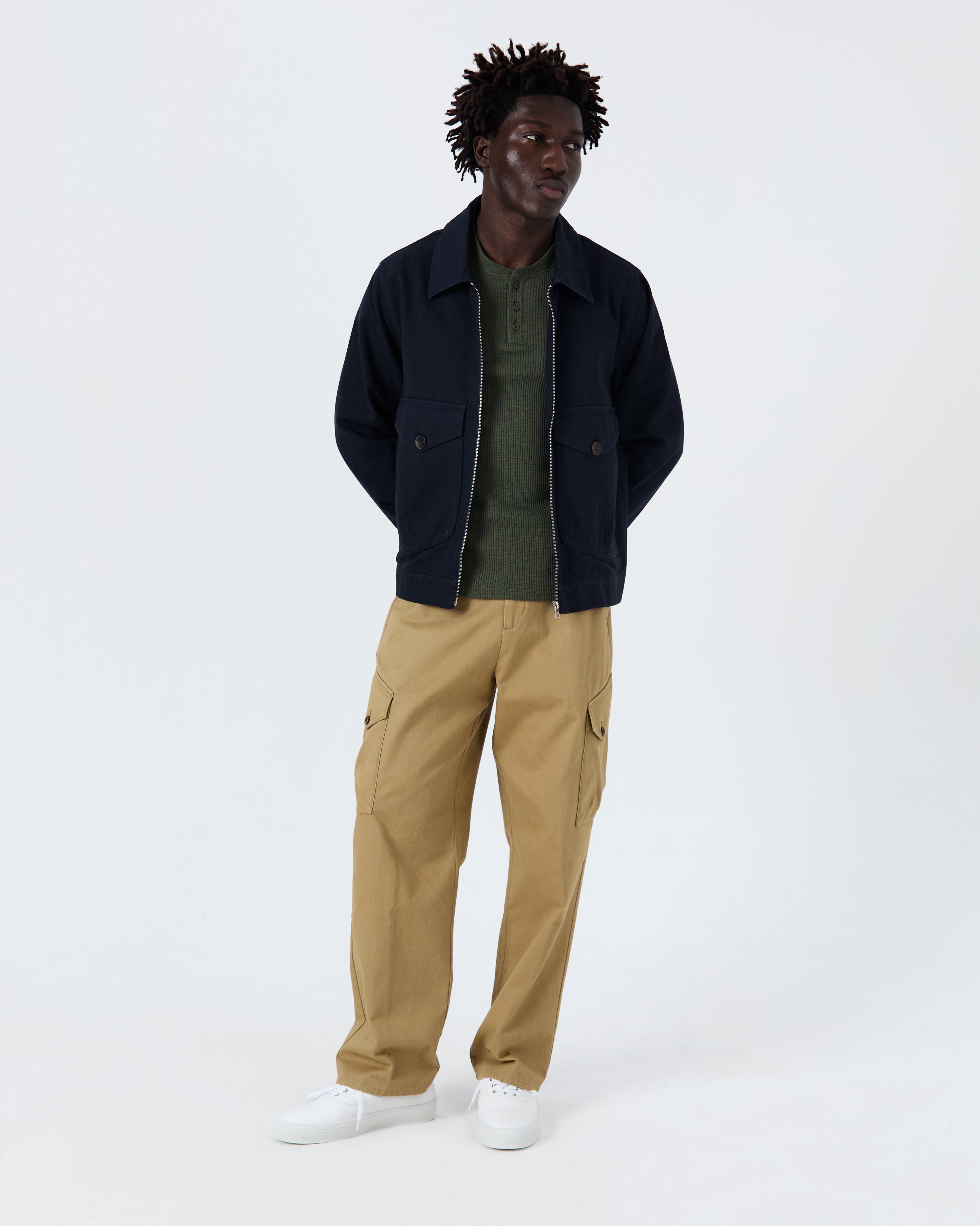 Tottori jacket in navy