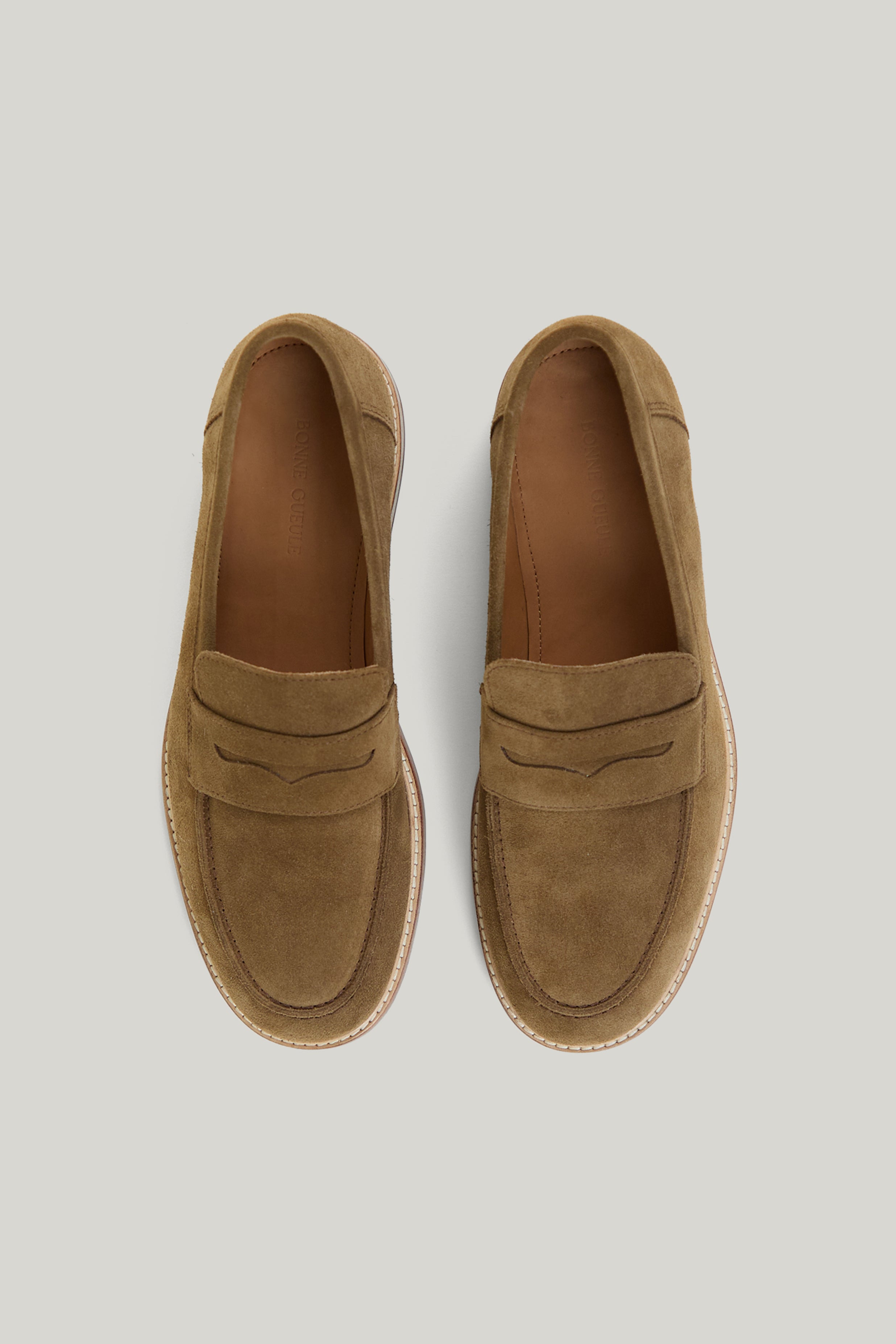 Wembley loafers in tobacco suede