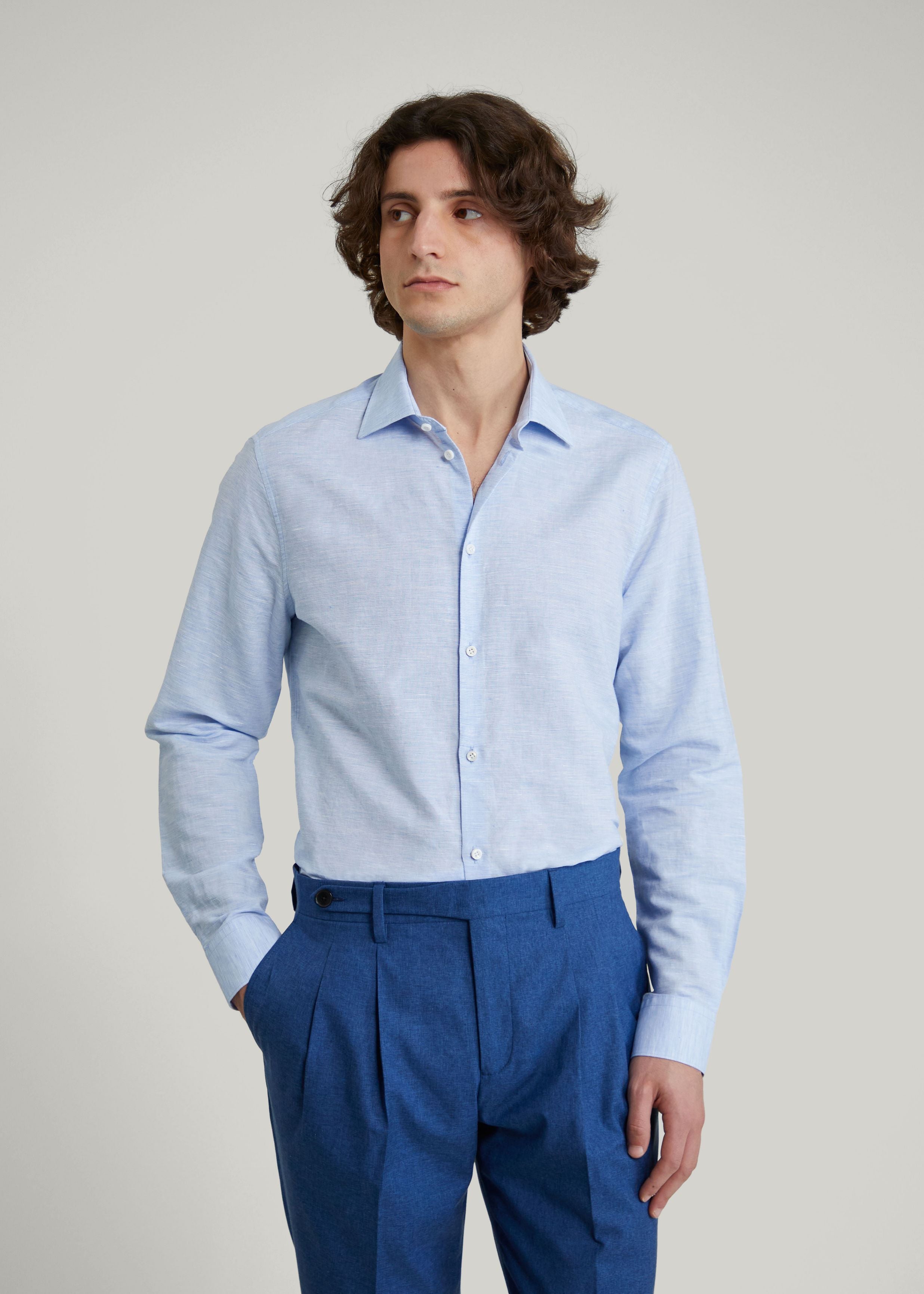 Chemise Volpaia bleu ciel - 1