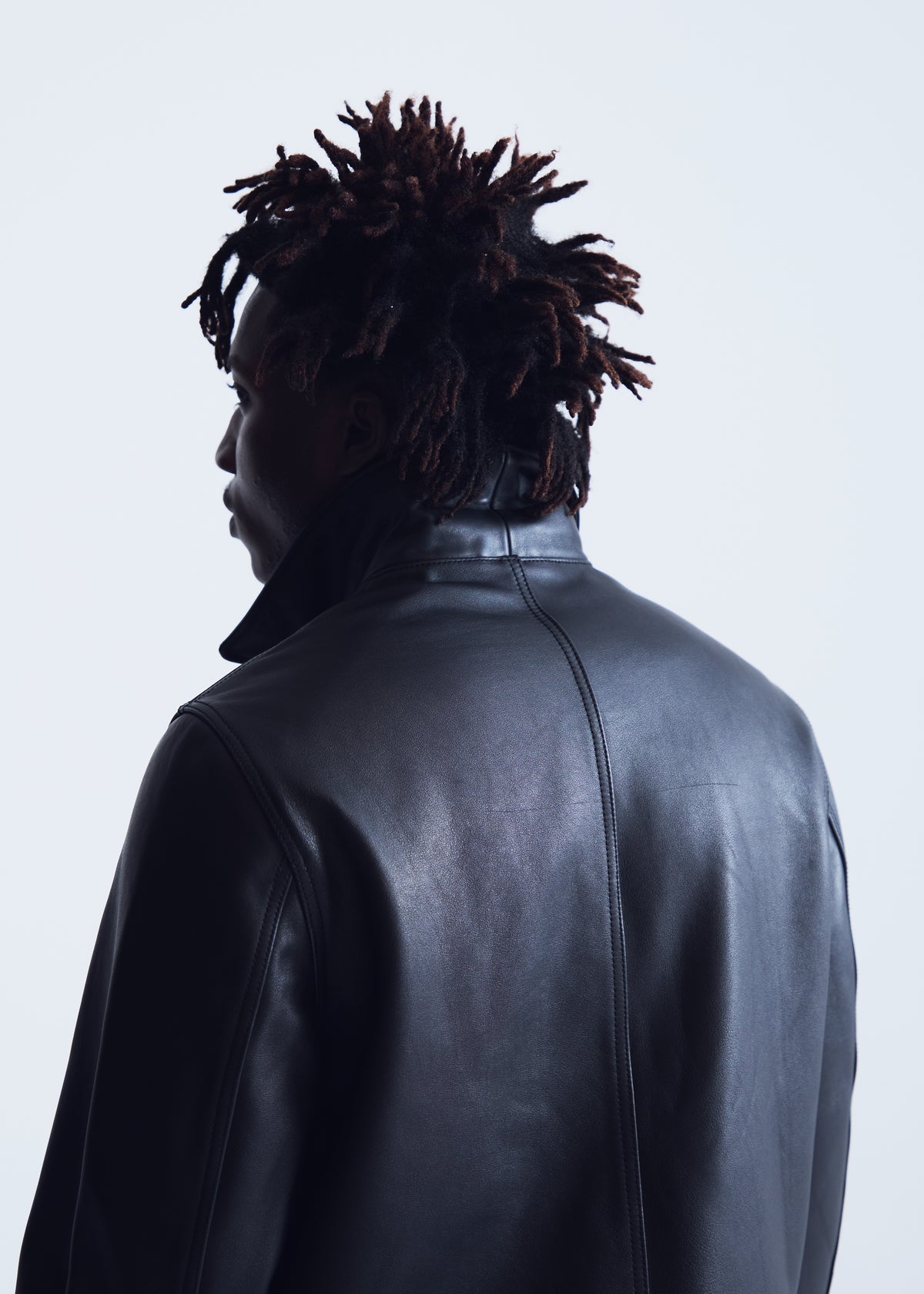 Dillon jacket in black leather