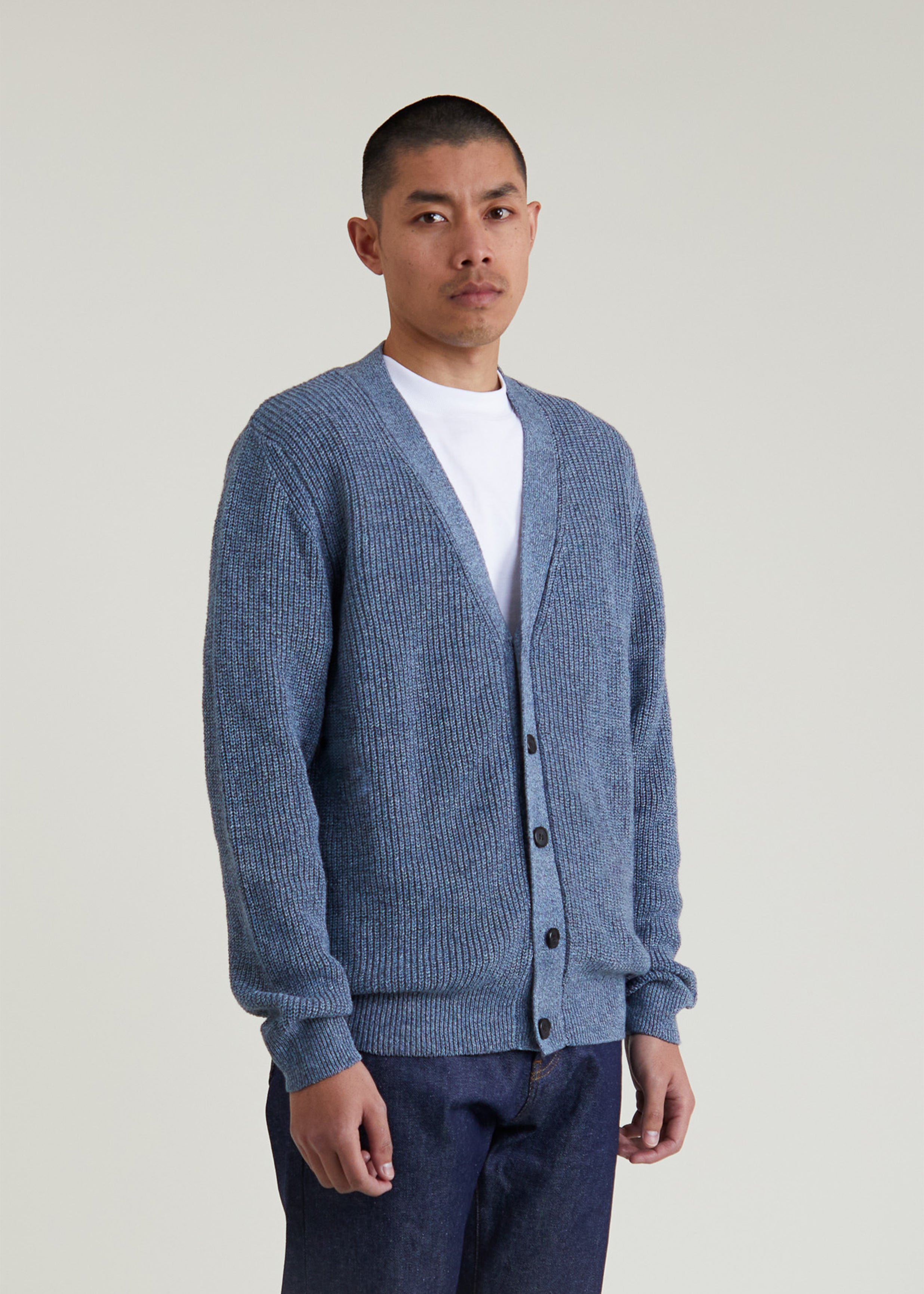 Como cardigan in storm blue