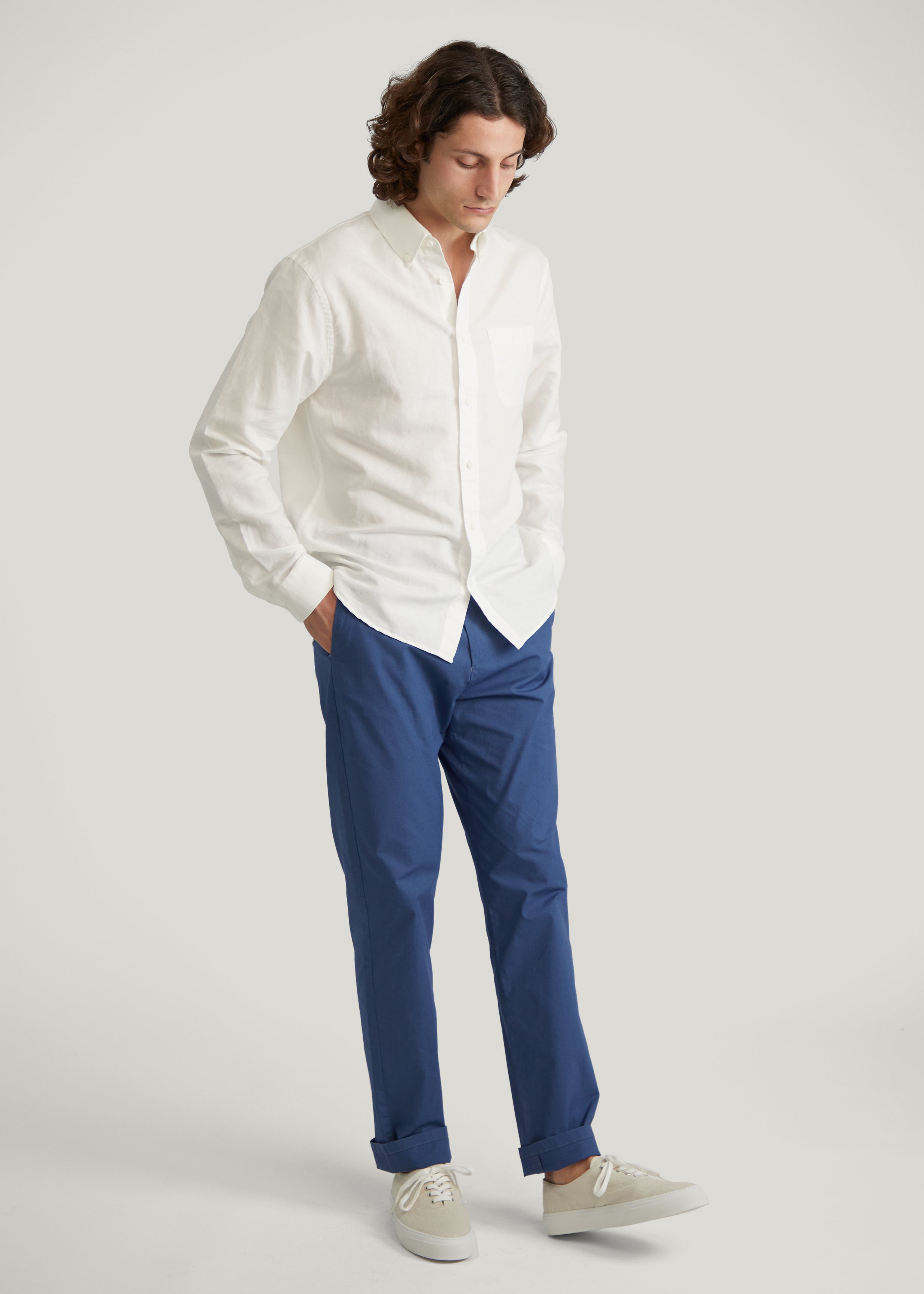 Chino Axel LT bleu-orage