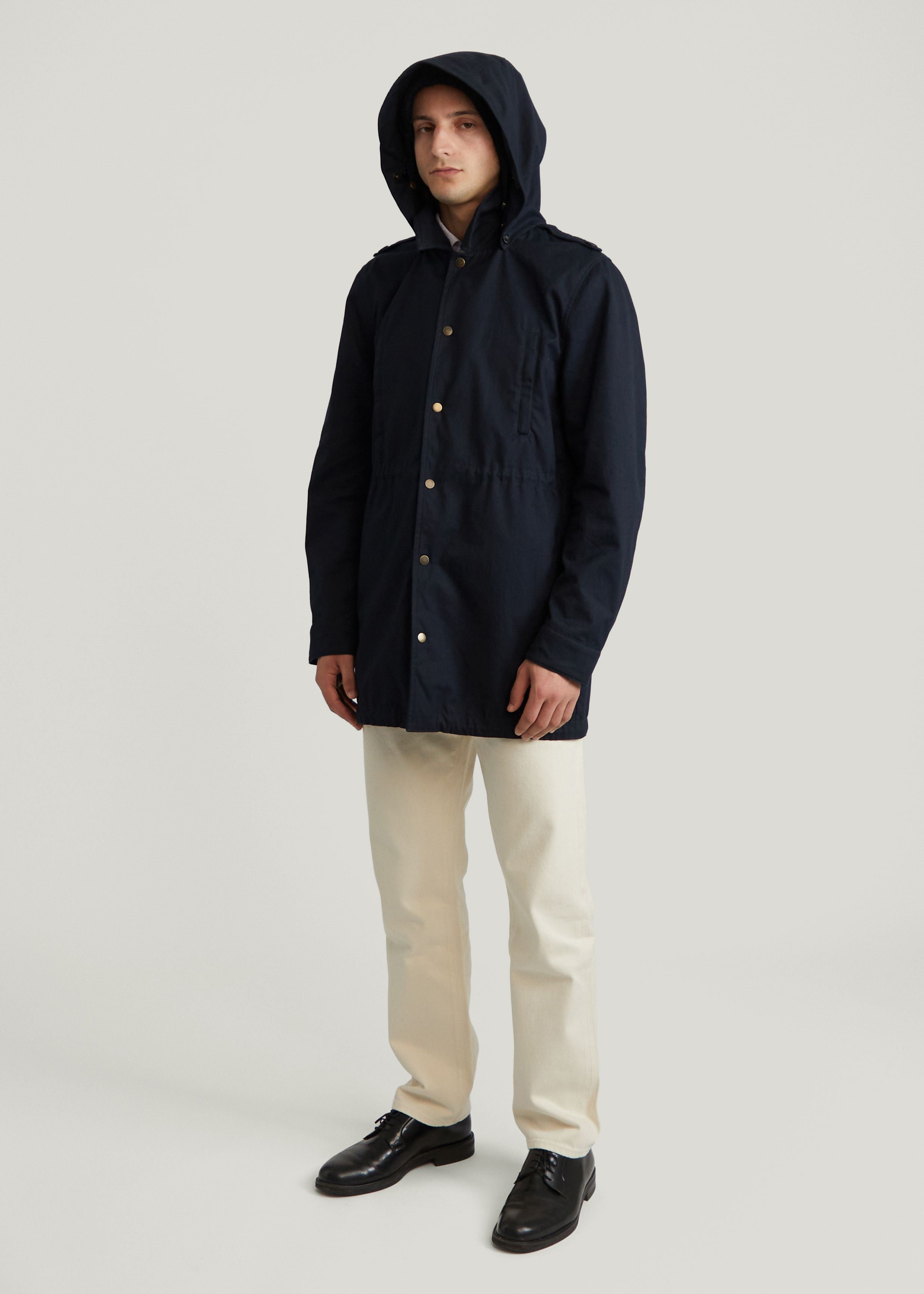 Marine raincoat on sale