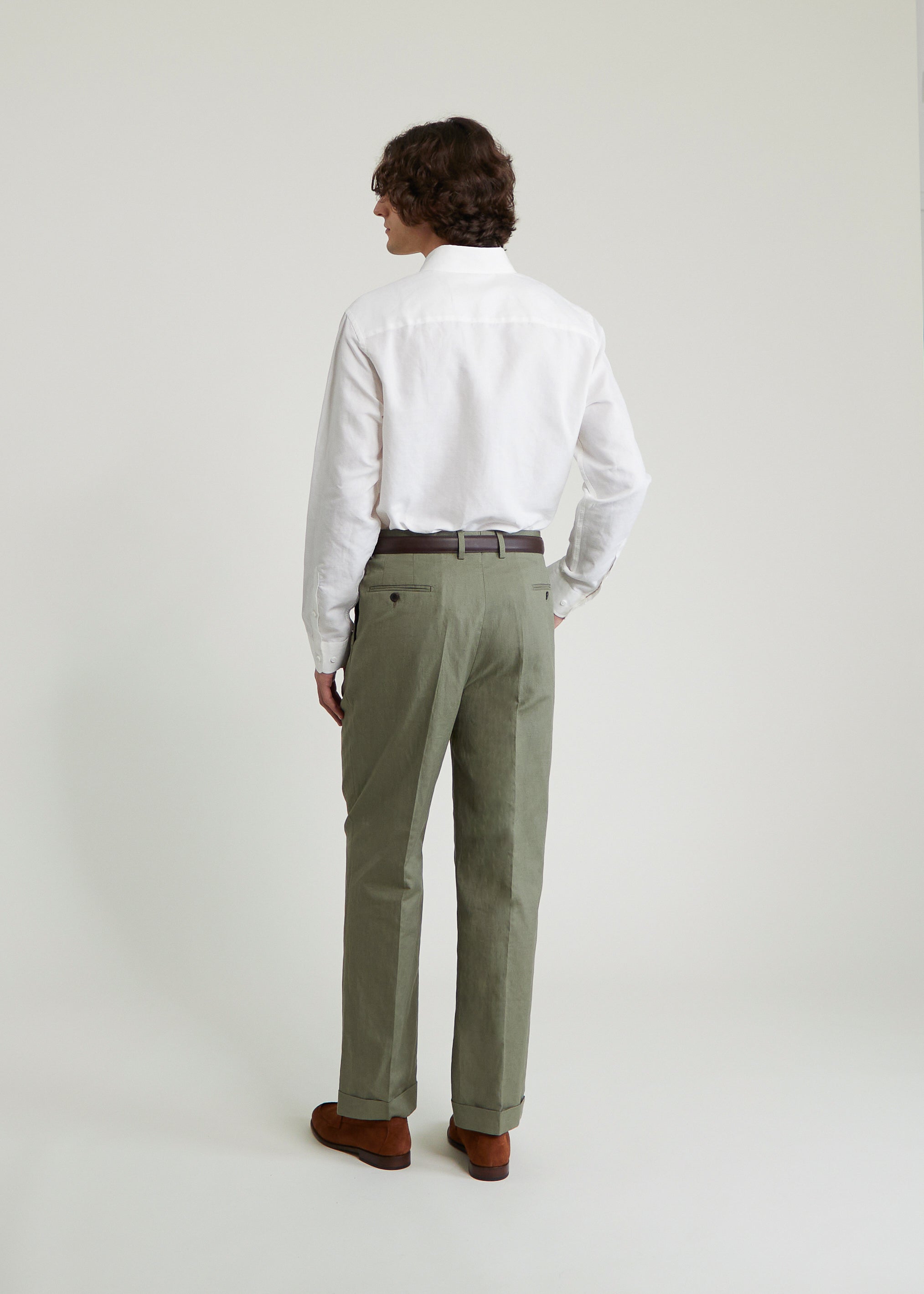 Pantalon Bergame vert-de-gris - 4