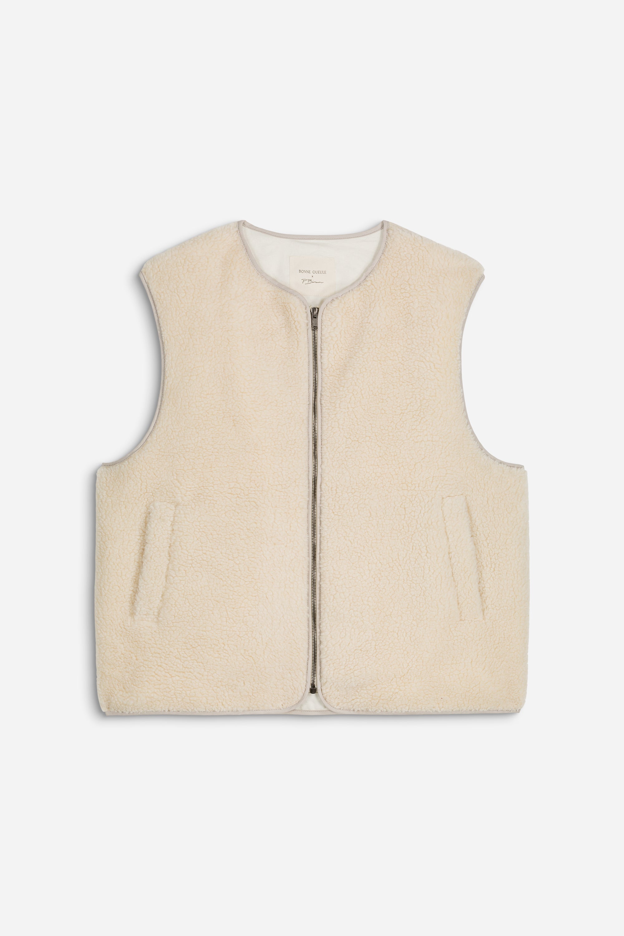 Gilet Manarola polaire sans manches blanc - 7