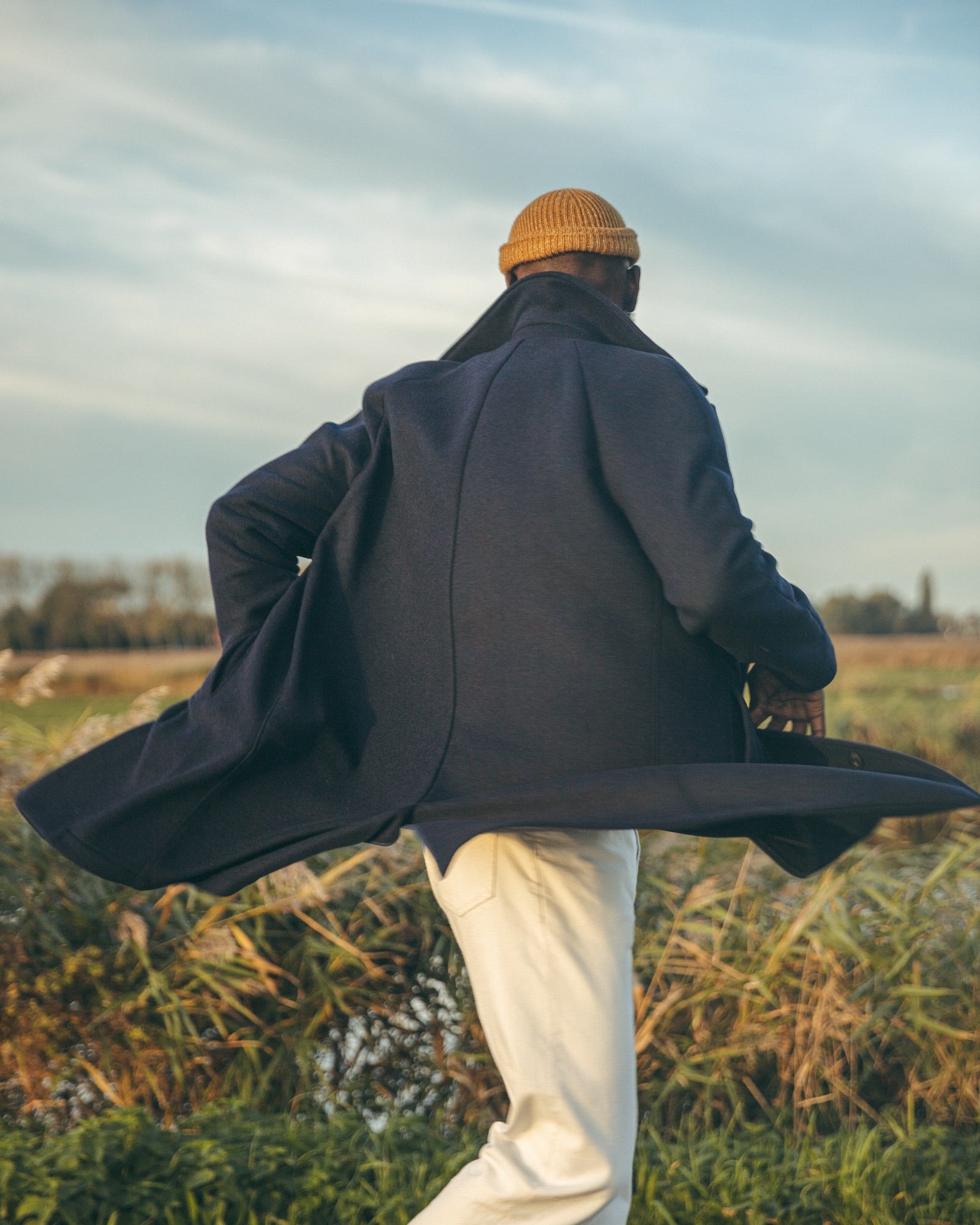 Manteau Bolsano en laine et cachemire recyclé bleu marine - 3