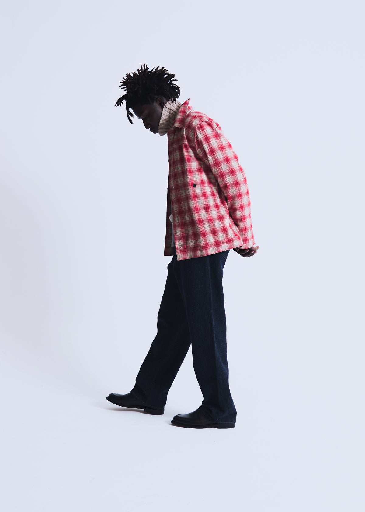 Nara overshirt in red