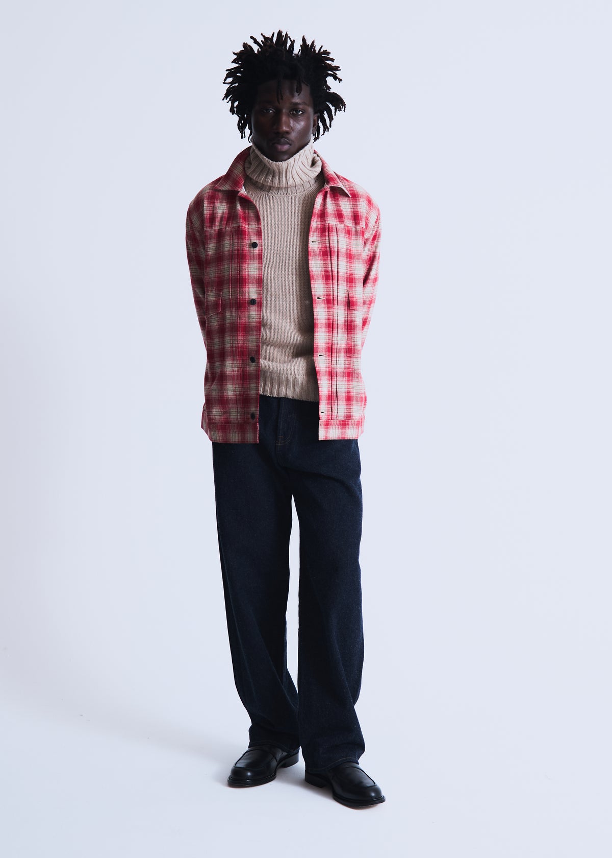 Nara overshirt in red