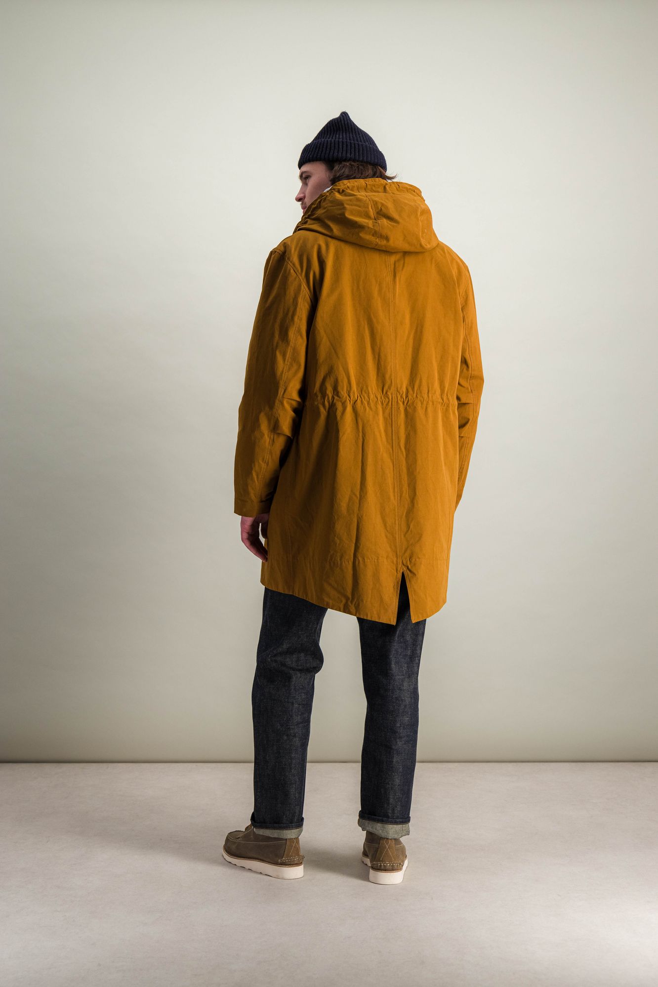 Parka Nusco en tissu déperlant cognac avec doublure amovible en polaire - 4