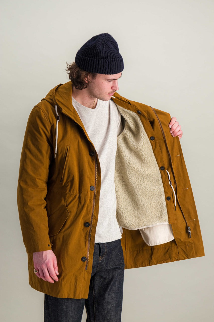 Nusco parka in cognac