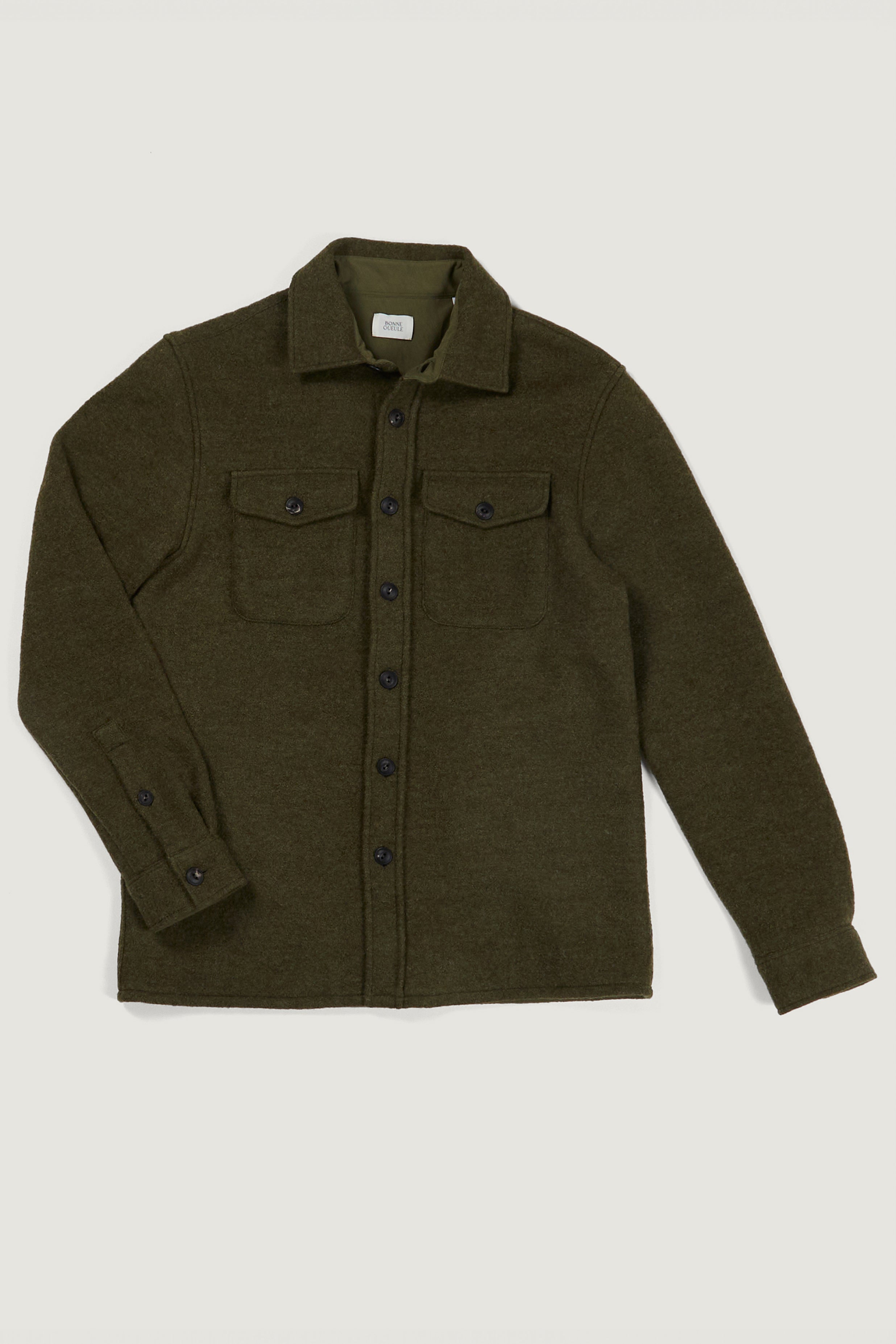 Milo overshirt in khaki