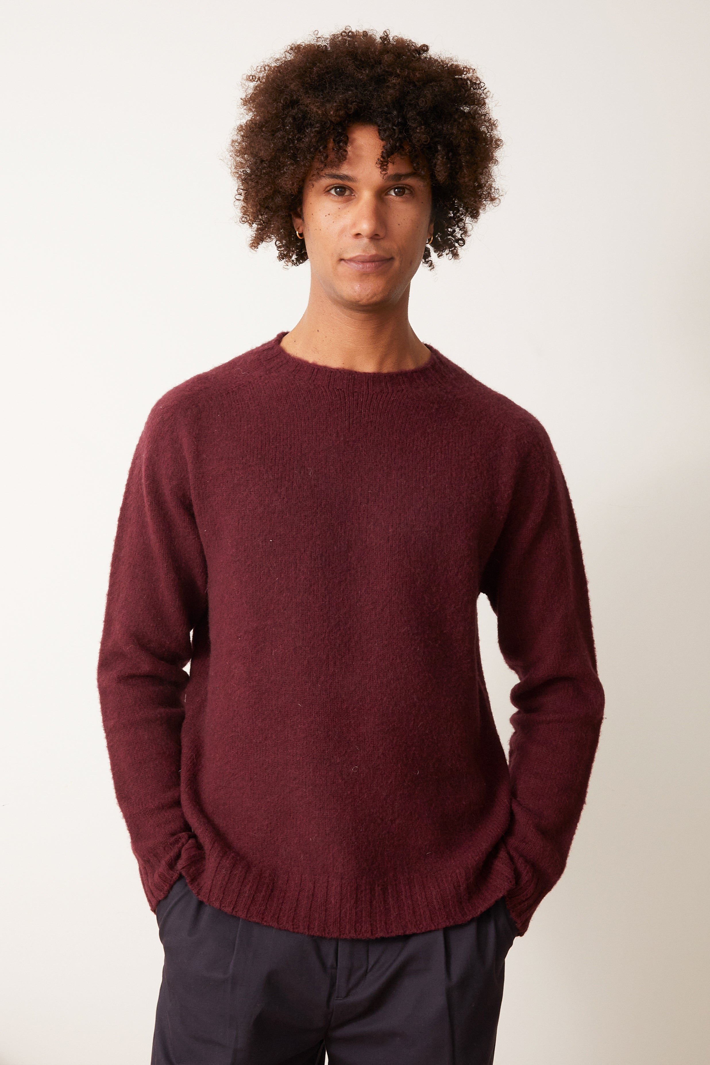 John sweater in burgundy