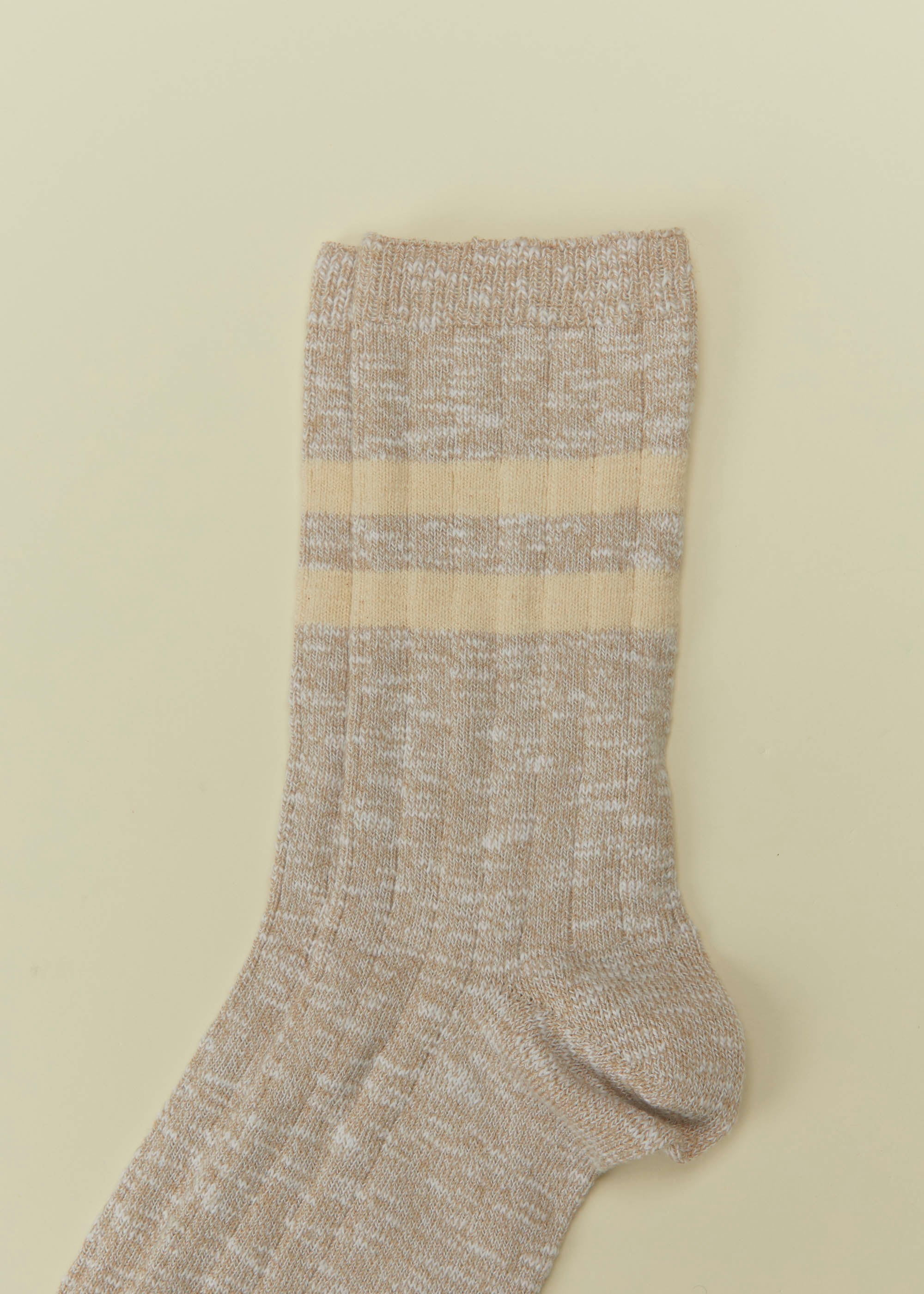 Chaussettes Seica en coton texturé beige - 4