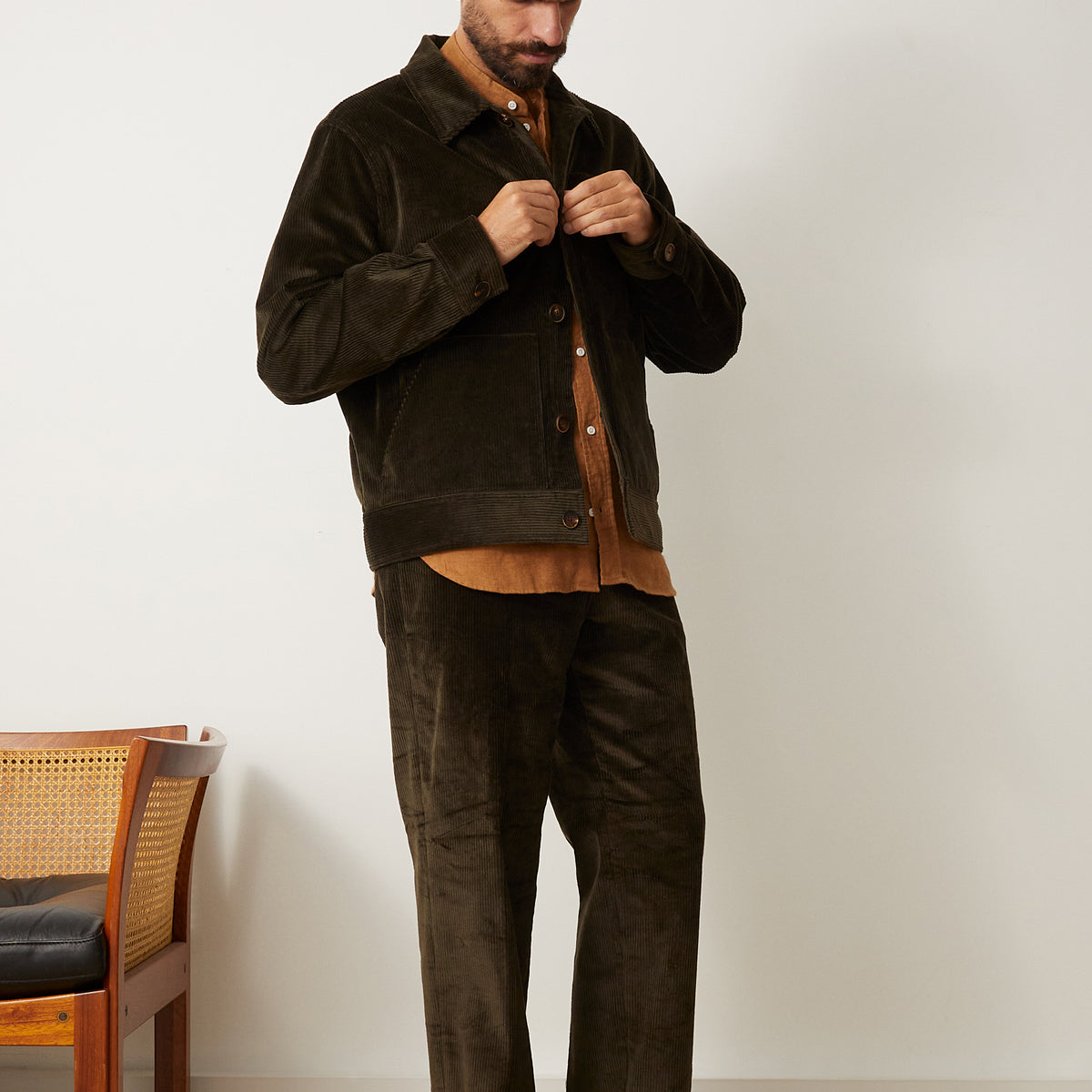 Veste Bergame kaki foncé Bonnegueule