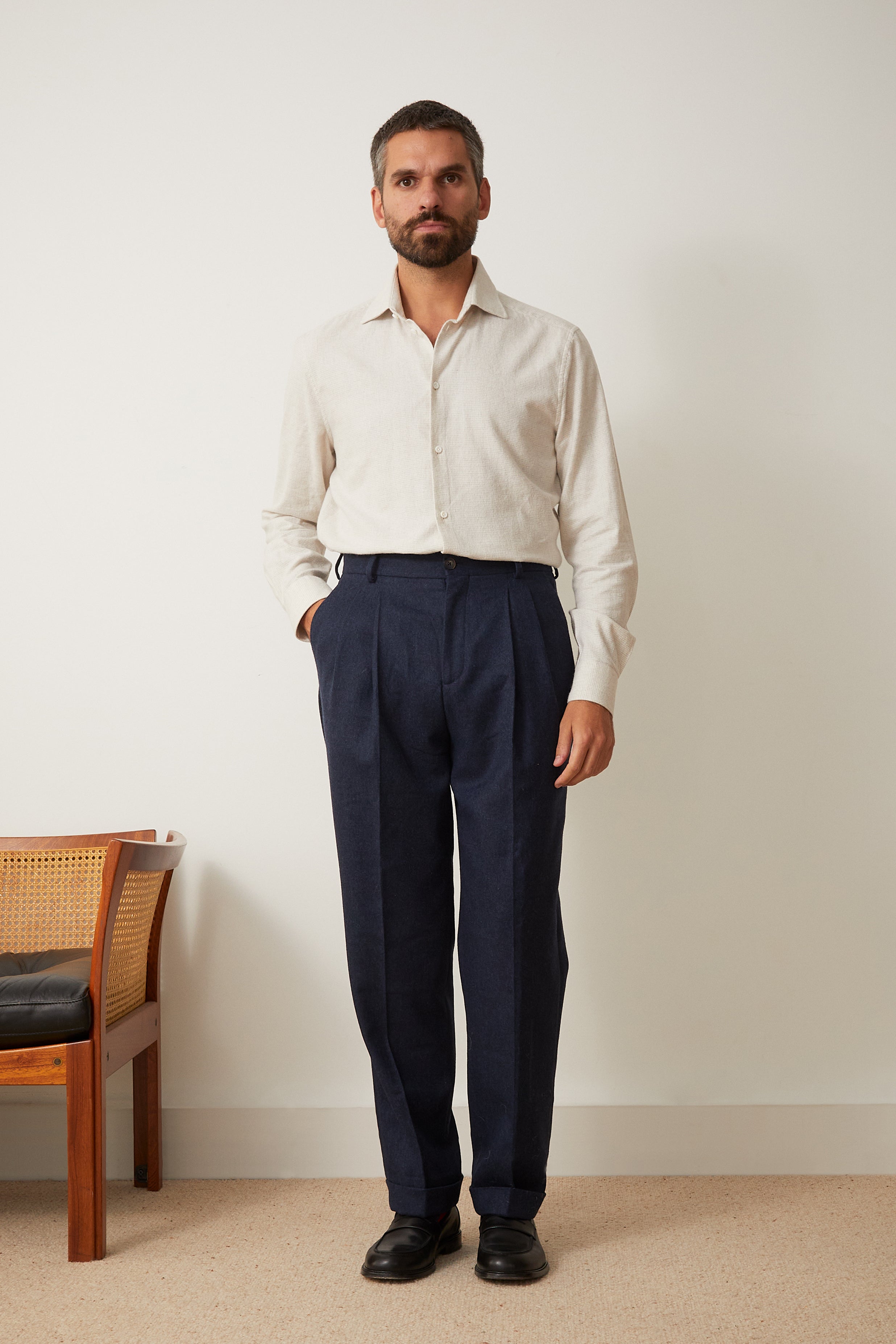 Bergame trousers in navy