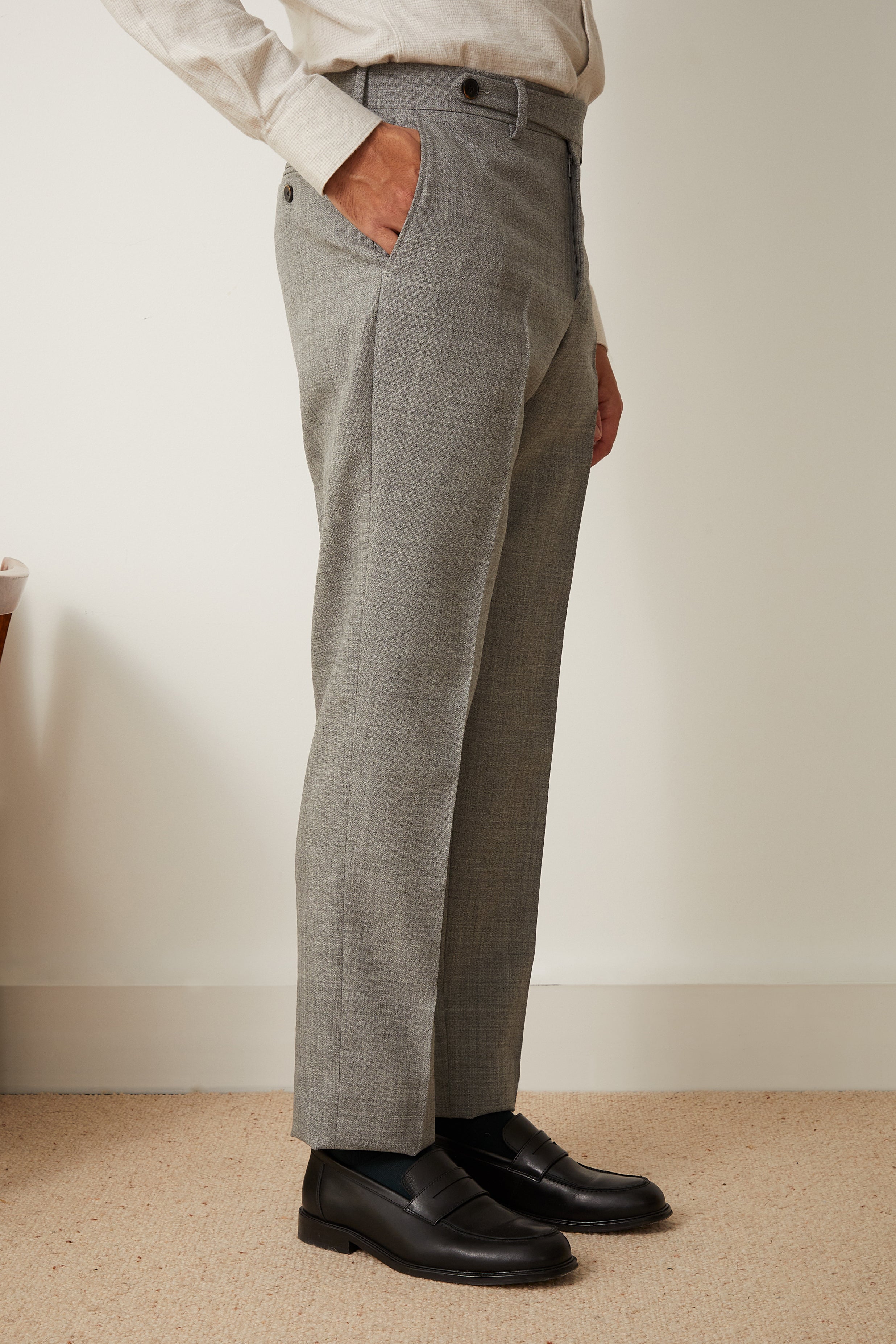 Toso Grey Suit with Uno Pleated Pants